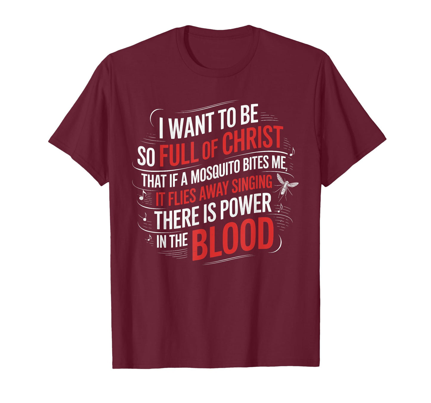 Power in The Blood Religious Humorous Patriotic T-Shirt