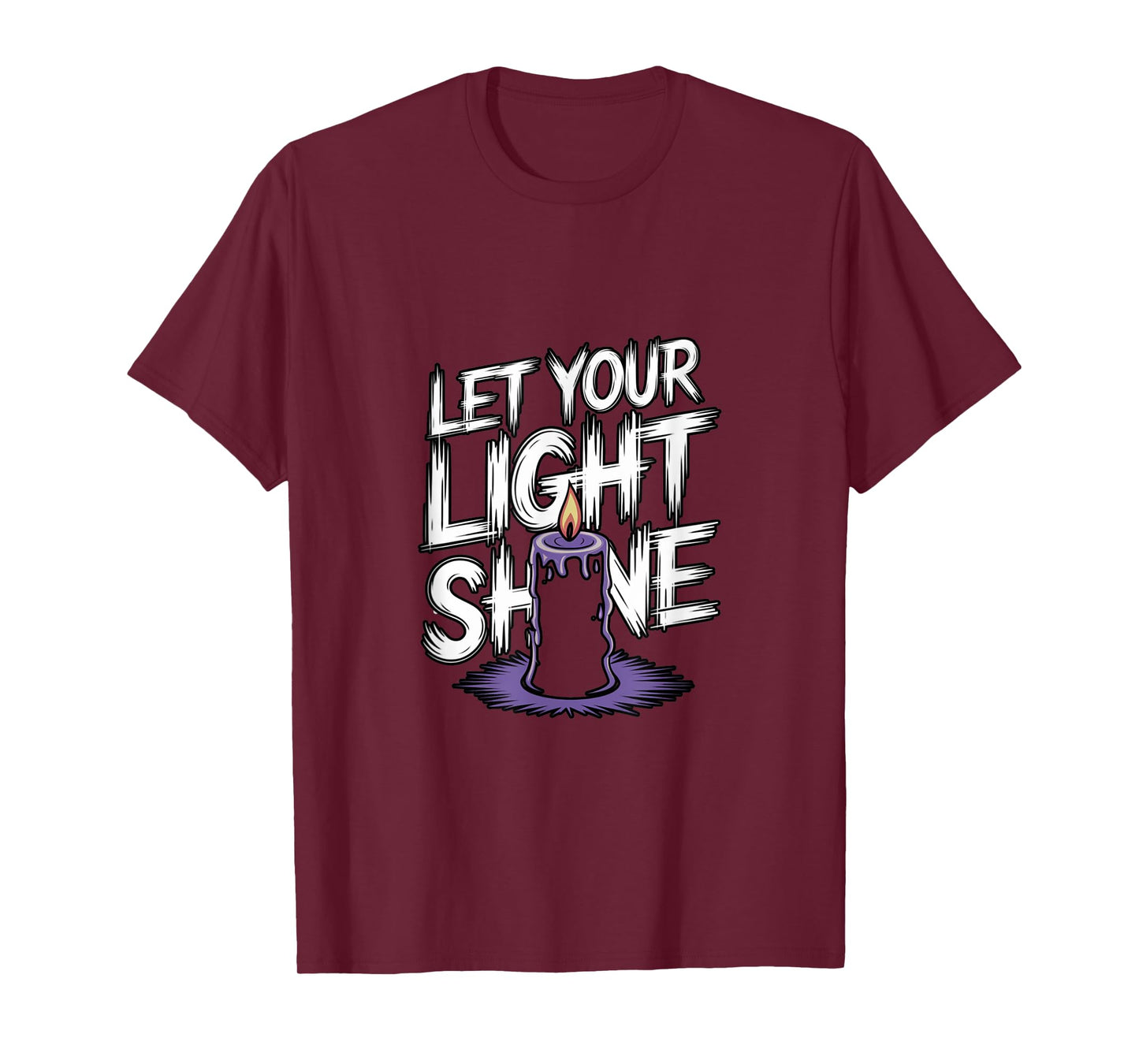 Let Your Light Shine Candle Christian Biblical Inspiration T-Shirt
