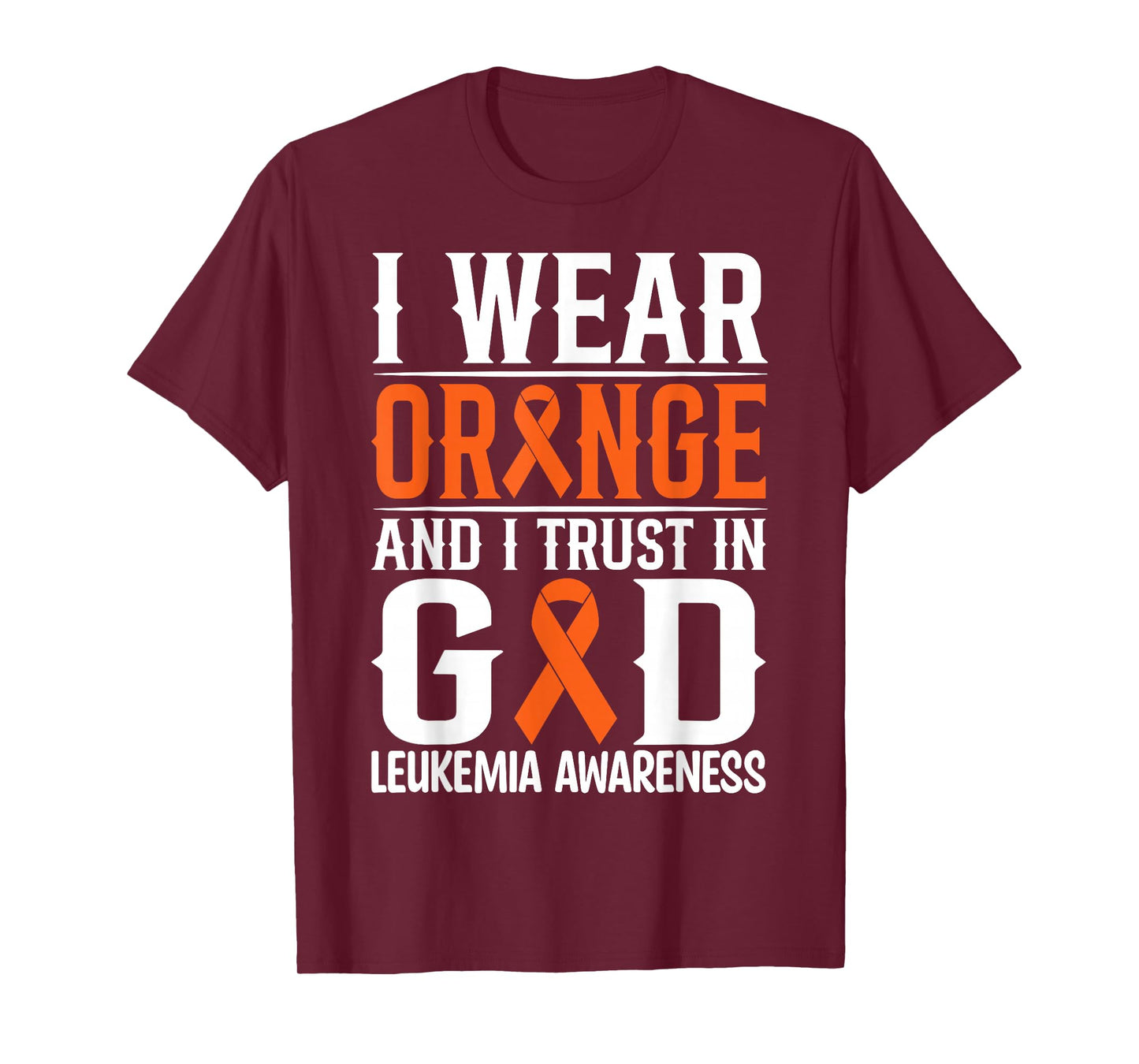 Childhood Leukemia Fighters Orange Ribbon Awareness T-Shirt