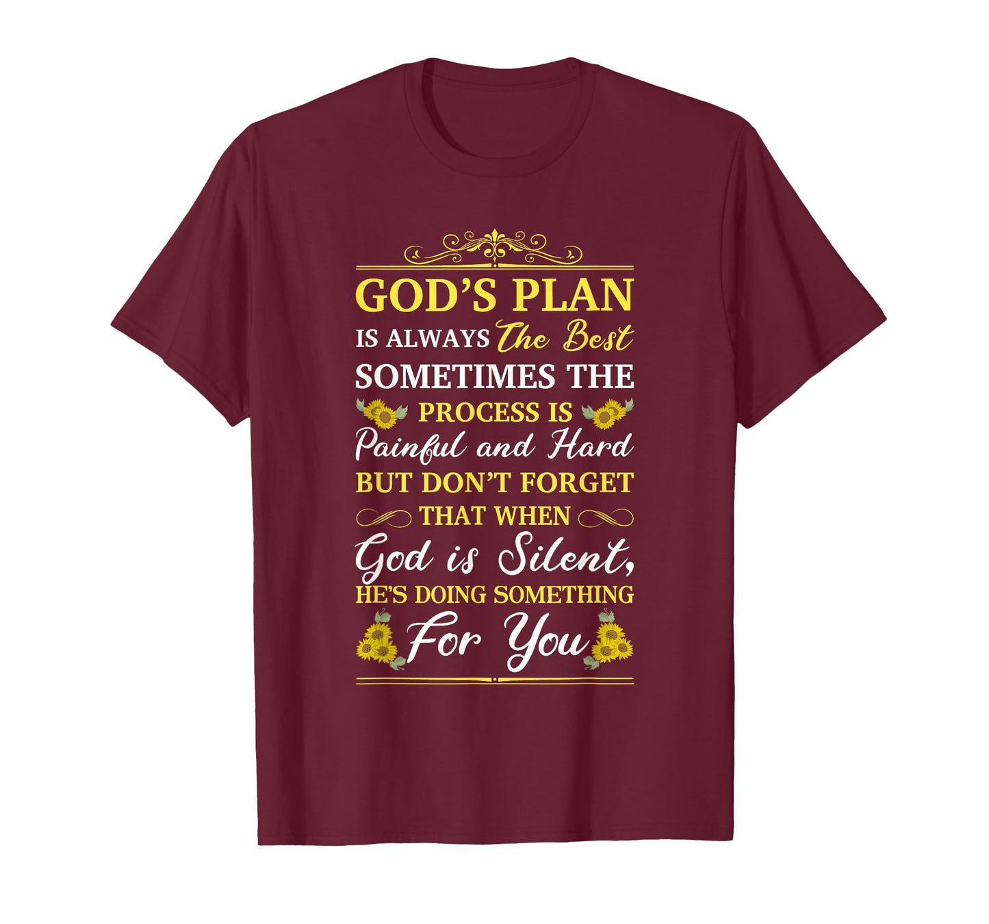God's Plan Is Always The Best Bible Faith Religious Quote T-Shirt