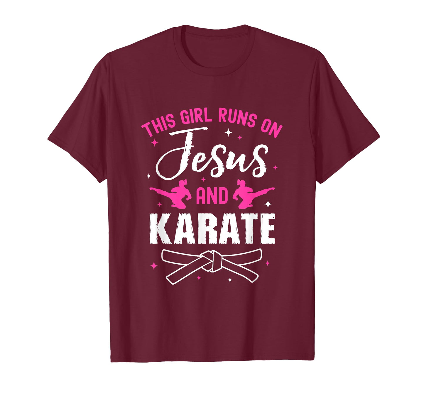 Funny Karate Design For Women Girls Karate Black Belt T-Shirt