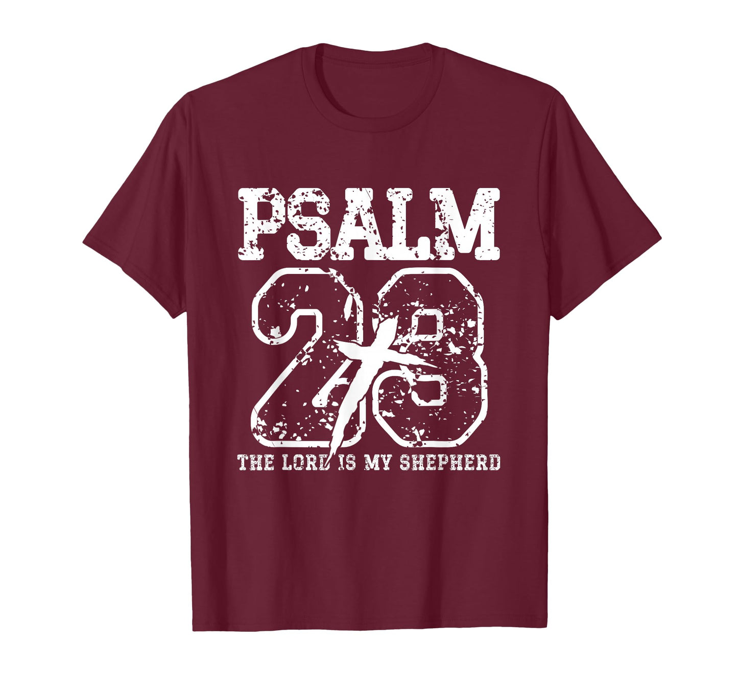 Retro Psalm 23 The Lord is My Shepherd Christian Faith T-Shirt