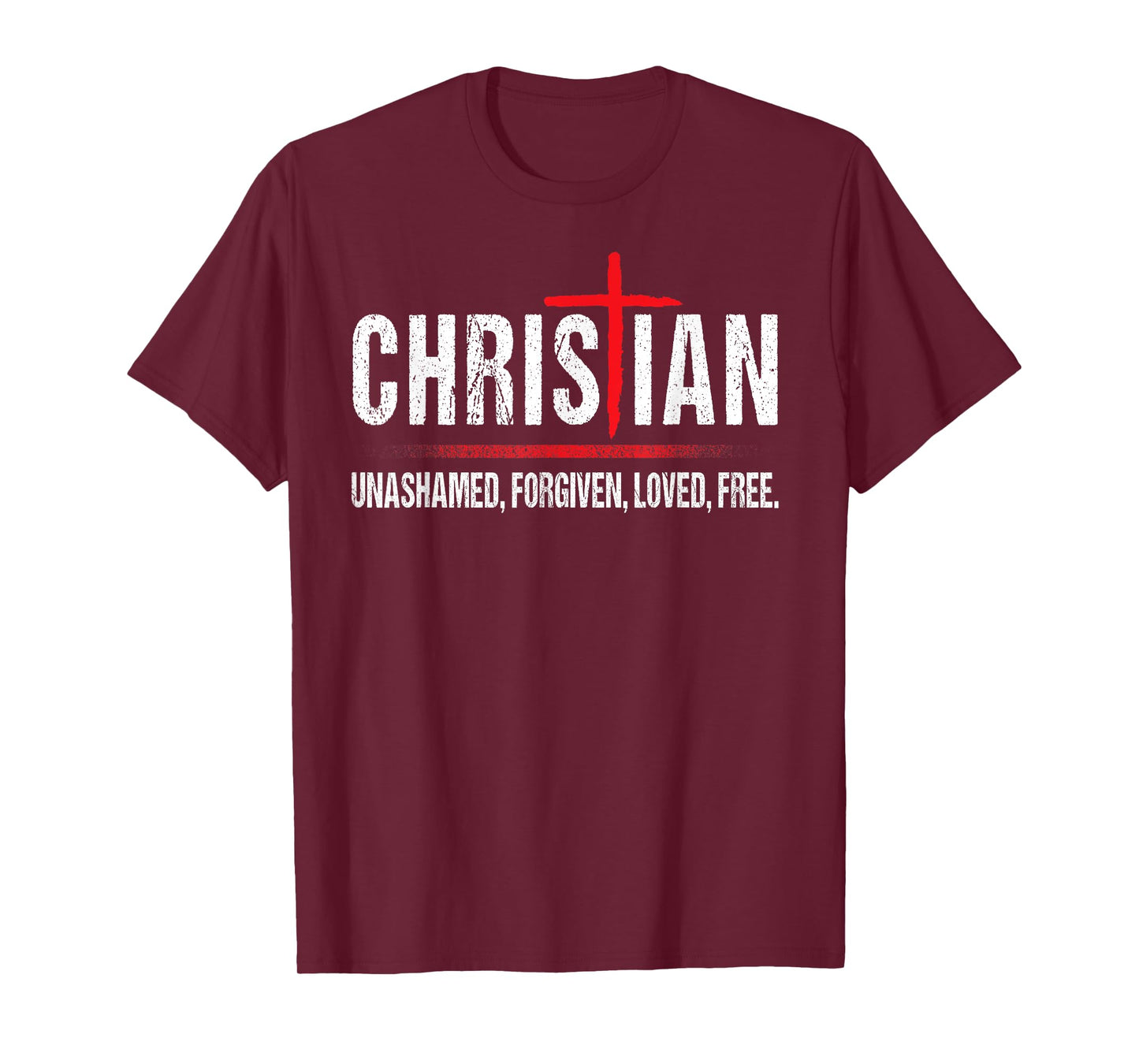 Christian Jesus Unashamed Cross T-Shirt