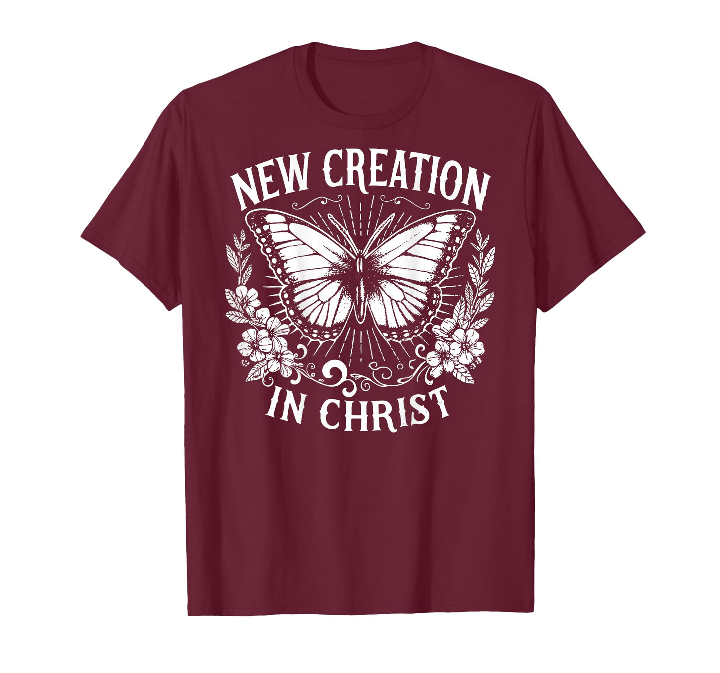 New Creation In Christ, Christianity, Sublimation - On Back T-Shirt