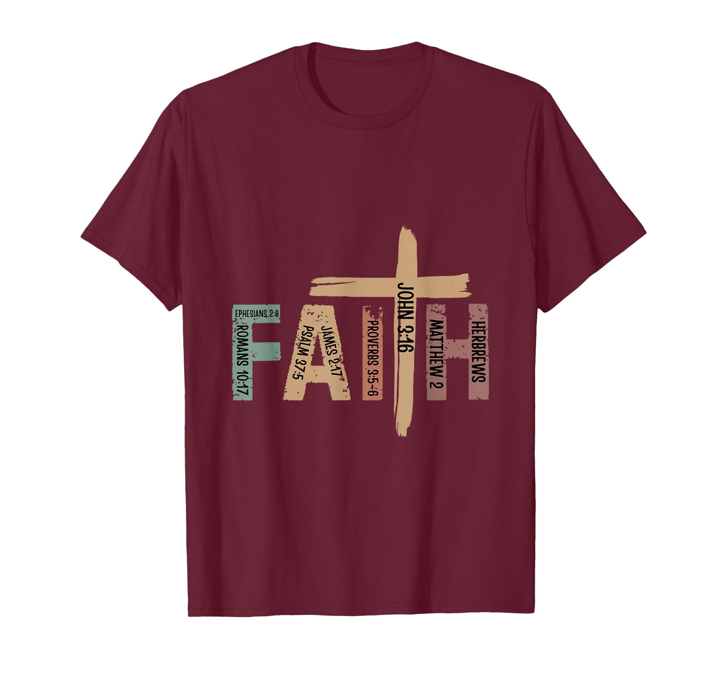 Faith Christian Inspirational Bible Verses Religious T-Shirt