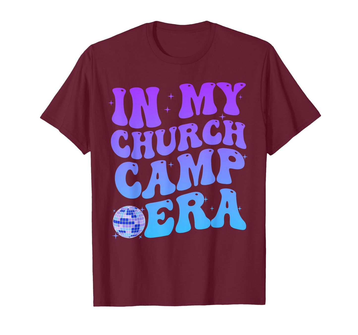 In My Church Camp Era Funny Groovy Summer Camping T-Shirt