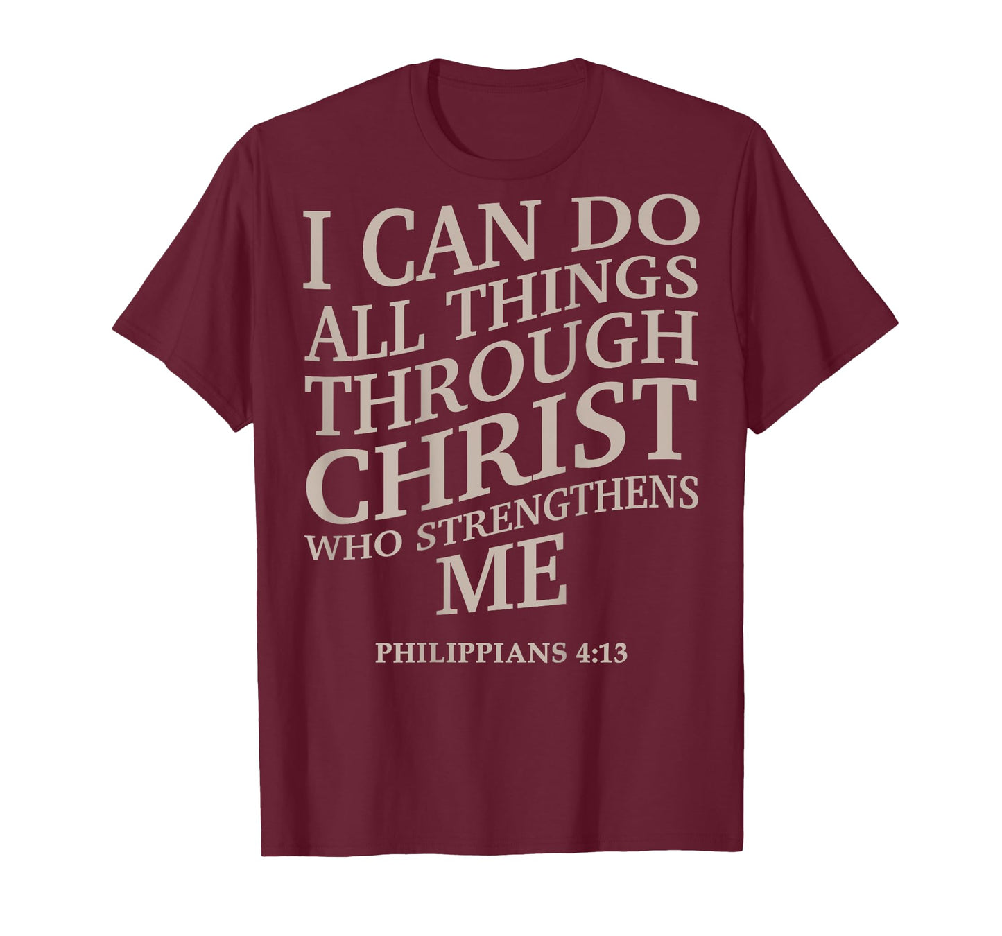 I Can Do All Things Through Christ Christian Youth Teen Girl T-Shirt