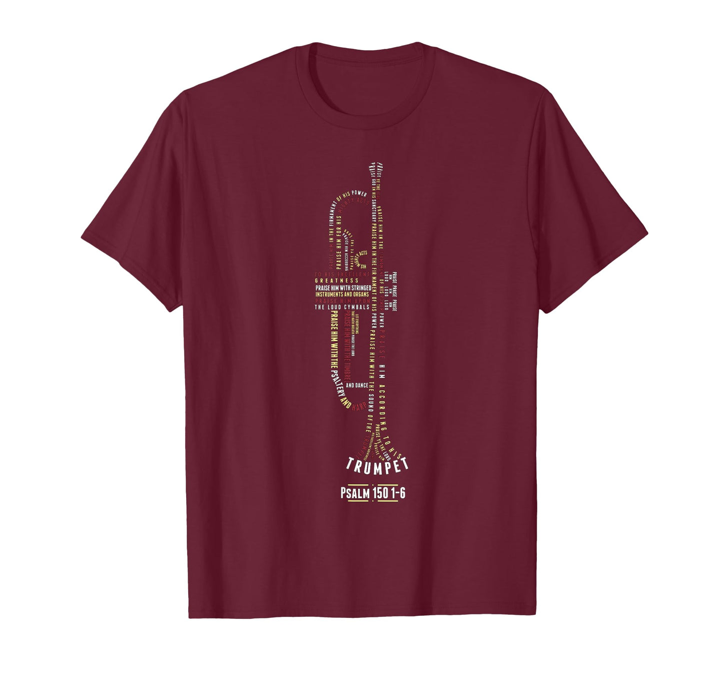 Praise Him With Strings Psalm 150 For Trumpet Player T-Shirt