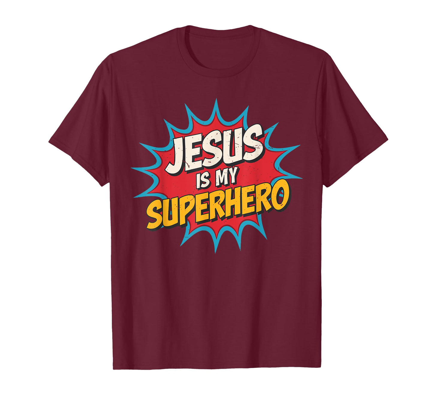 Toddler Jesus is My Superhero Christian God Son Brother Kids T-Shirt