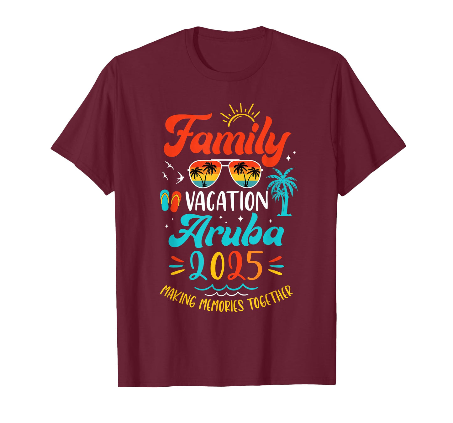 Family Vacation 2025 Aruba Matching Summer Vacation T-Shirt