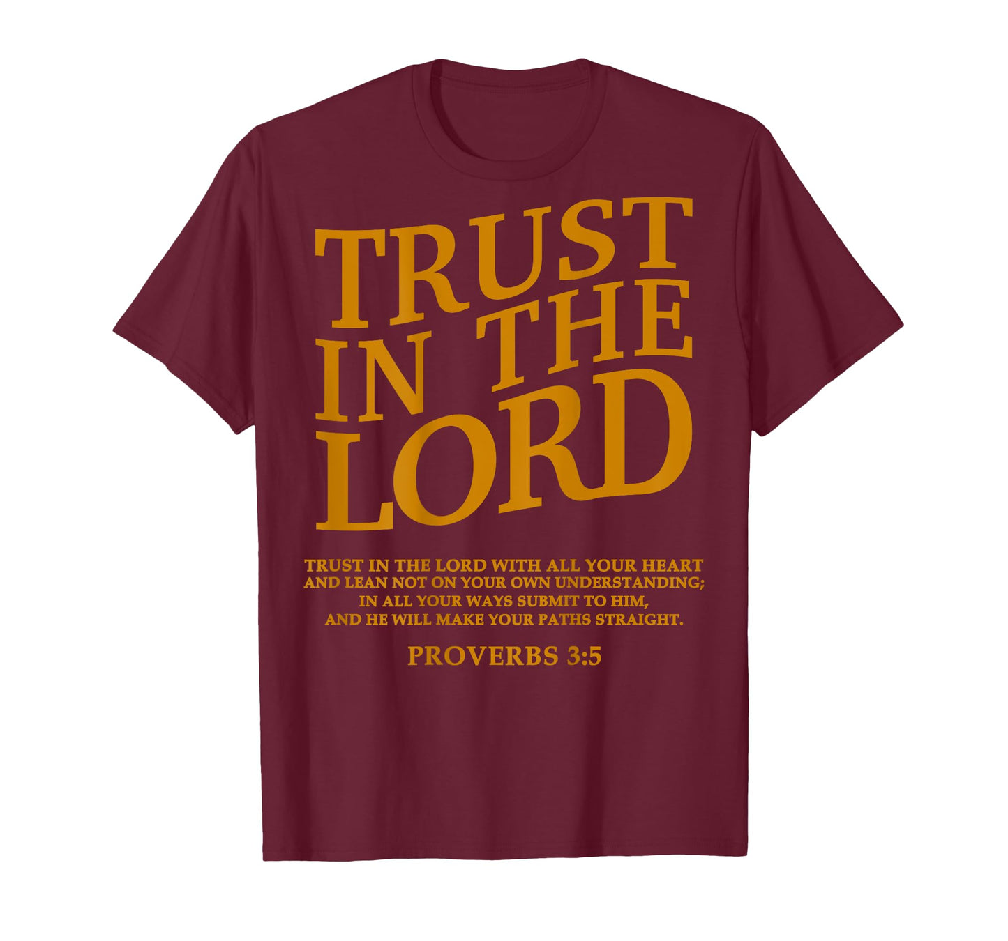 Trust In The Lord Christian Jesus Teen Girl Women Youth God T-Shirt