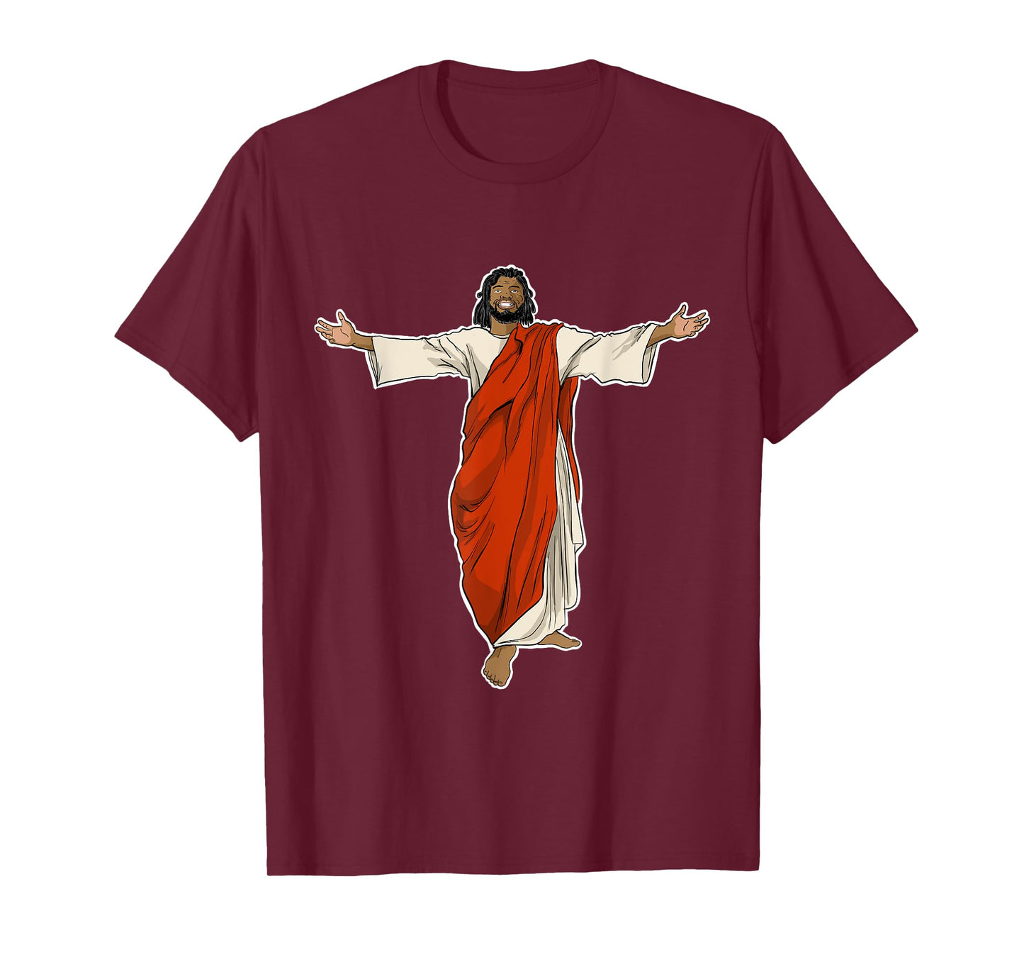 Miftees Christmas Tees Black Jesus T-Shirt