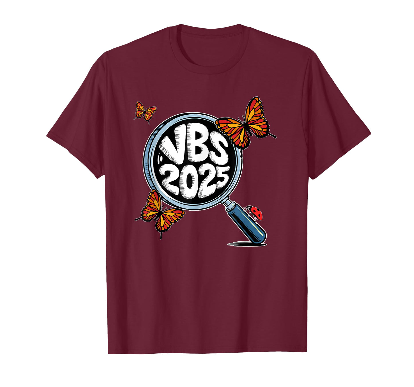 VBS 2025 Vacation Bible School VBS Team Hand Lens T-Shirt