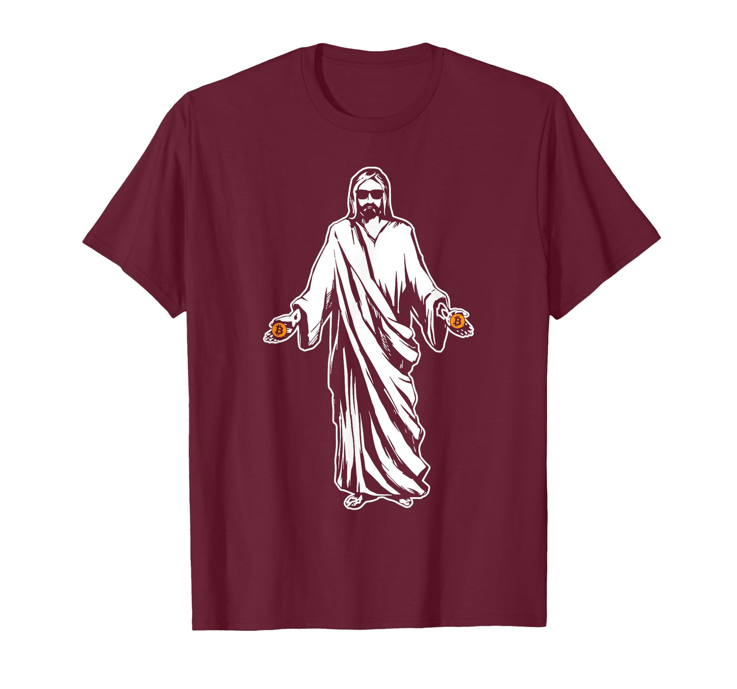 Jesus Bitcoin Funny Cryptocurrency Digital Currency T-Shirt T-Shirt