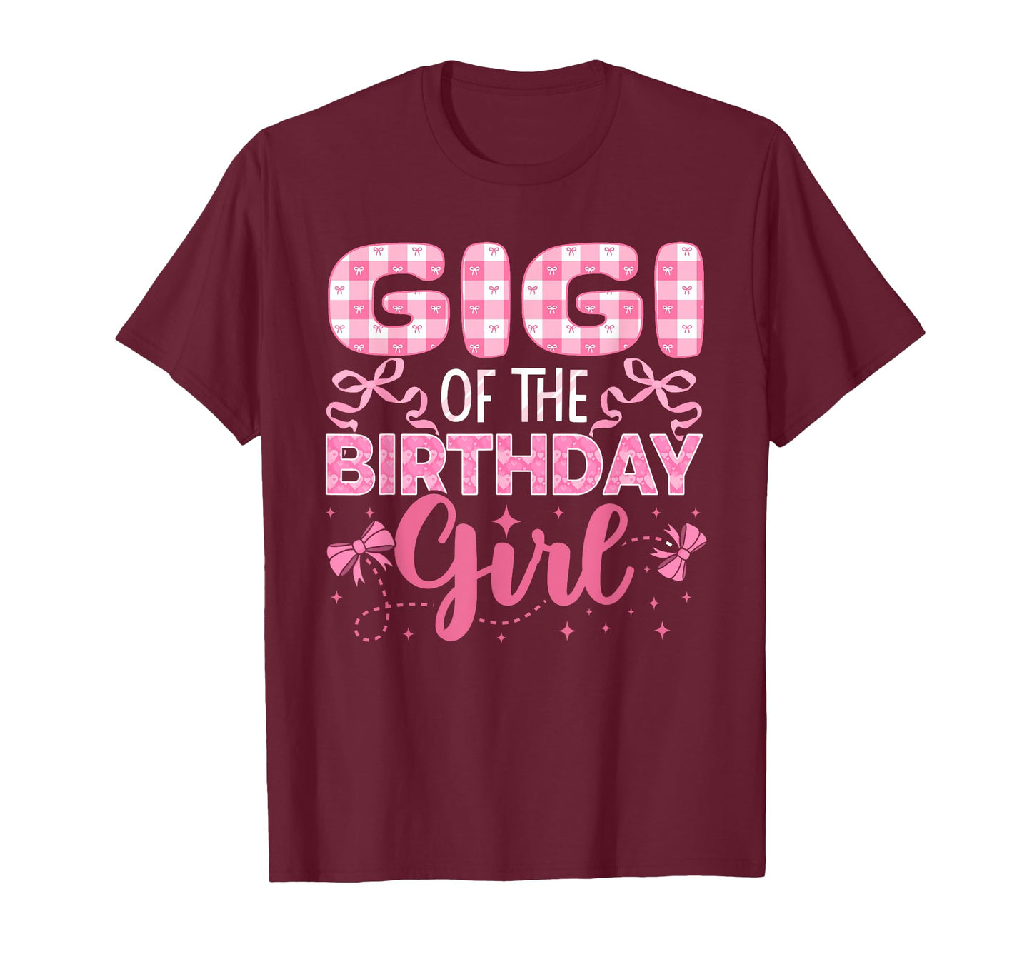 Gigi of The Birthday Girl Family Pink Coquette Bow T-Shirt