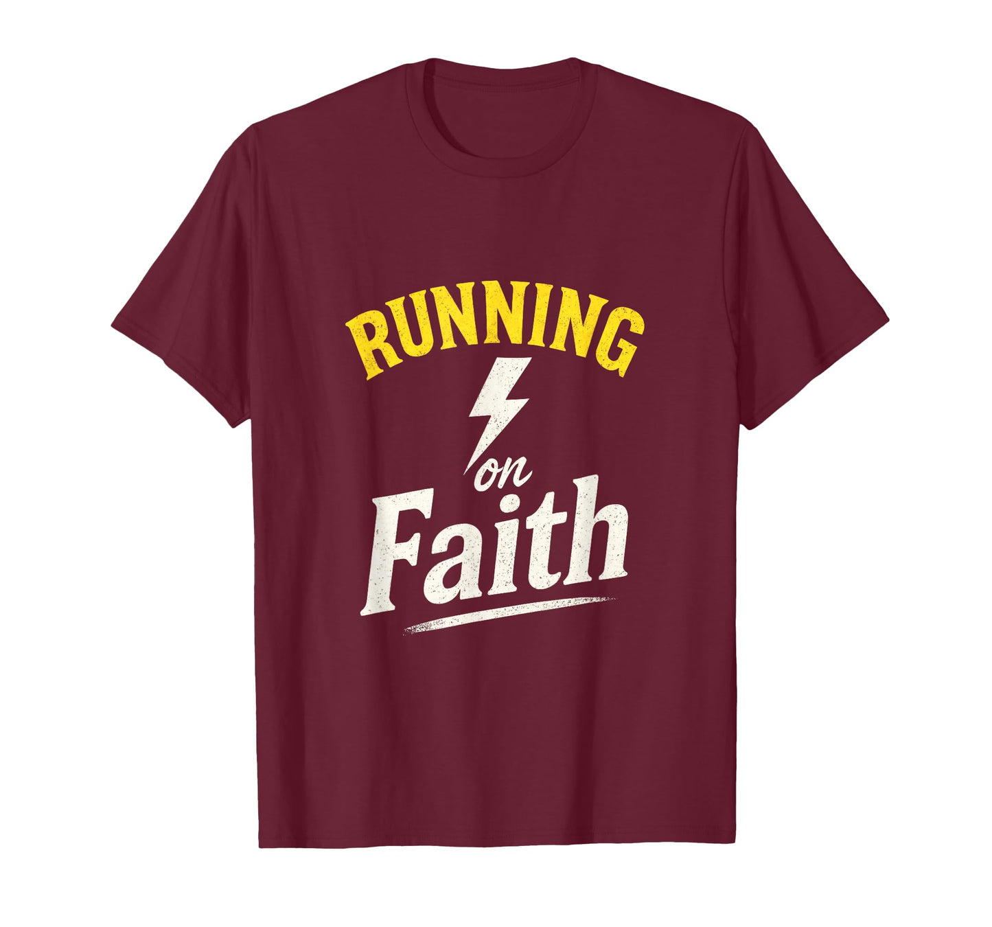 Running on Faith - Christian Runner Humor T-Shirt
