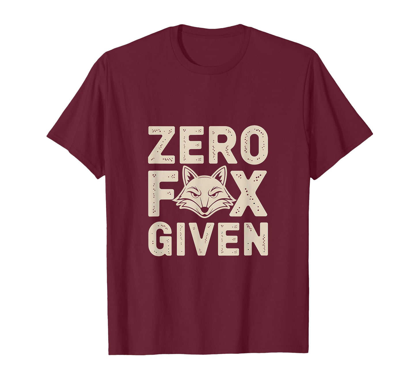 Zero Fox Given Vintage Retro Funny Animal Sarcastic T-Shirt