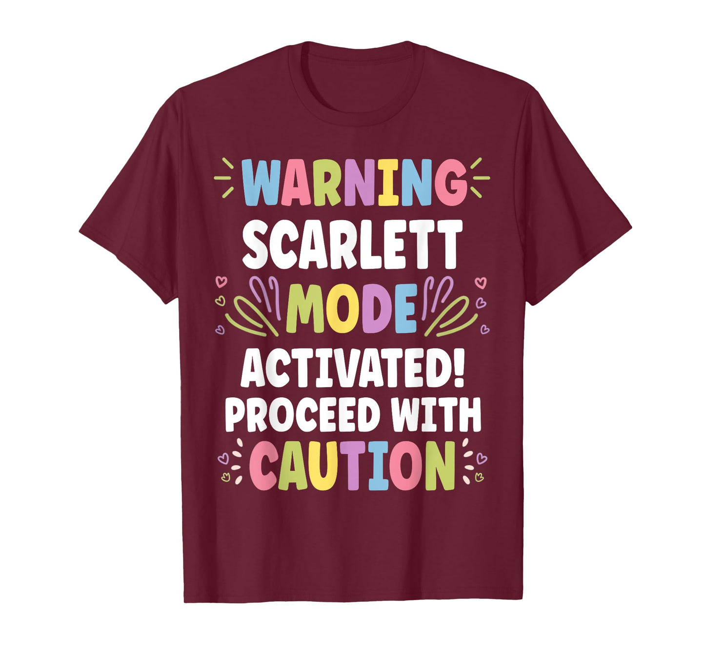 SCARLETT Personalized Name Funny Cute Custom SCARLETT Name T-Shirt