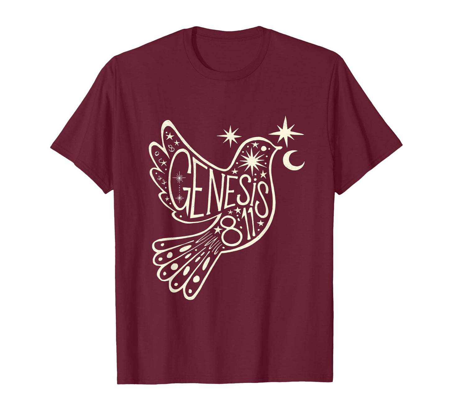 Genesis 8:11 Inspirational Christian Scripture Verse Design T-Shirt