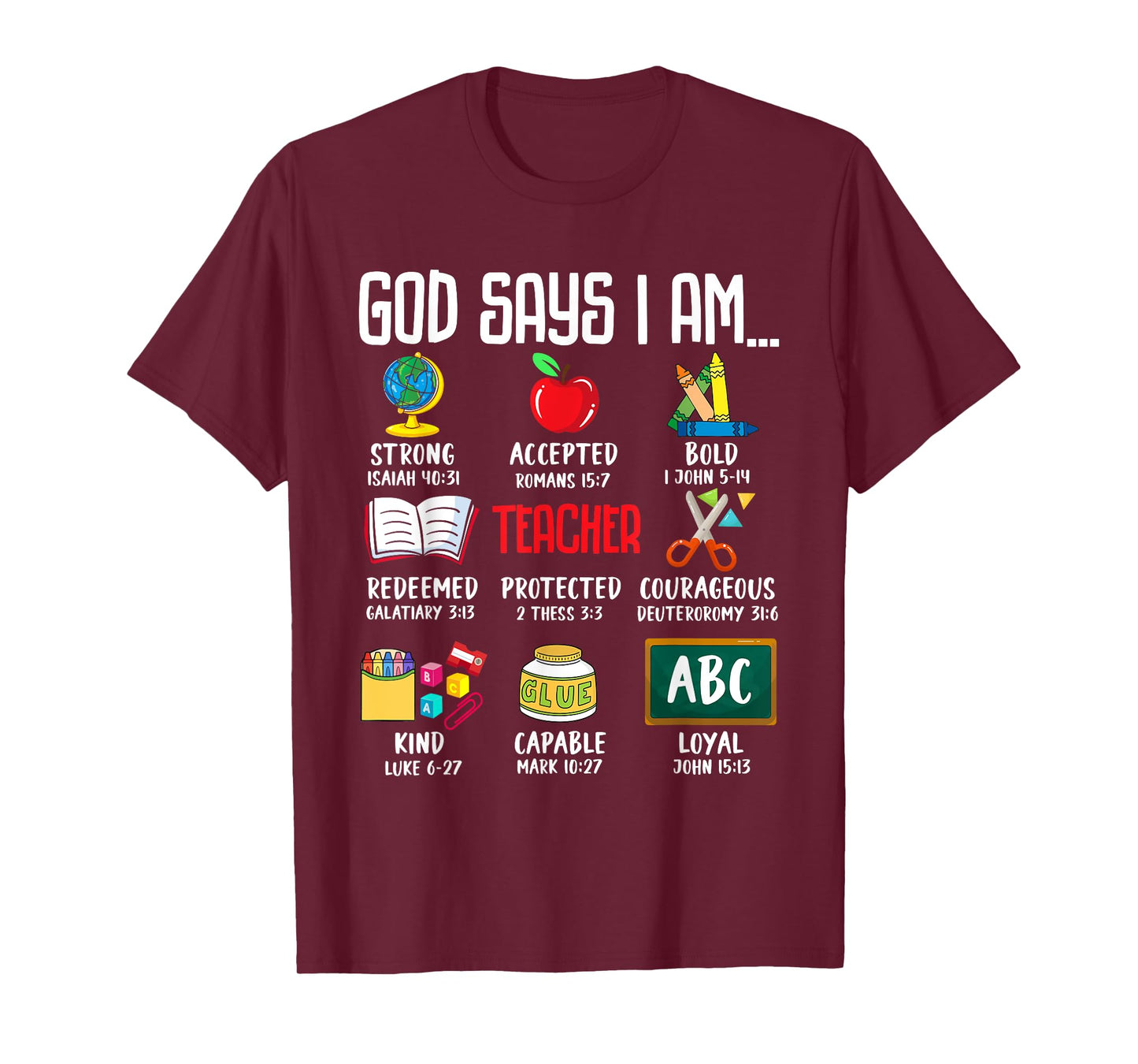 God Says I Am Teacher Back to School T-Shirt
