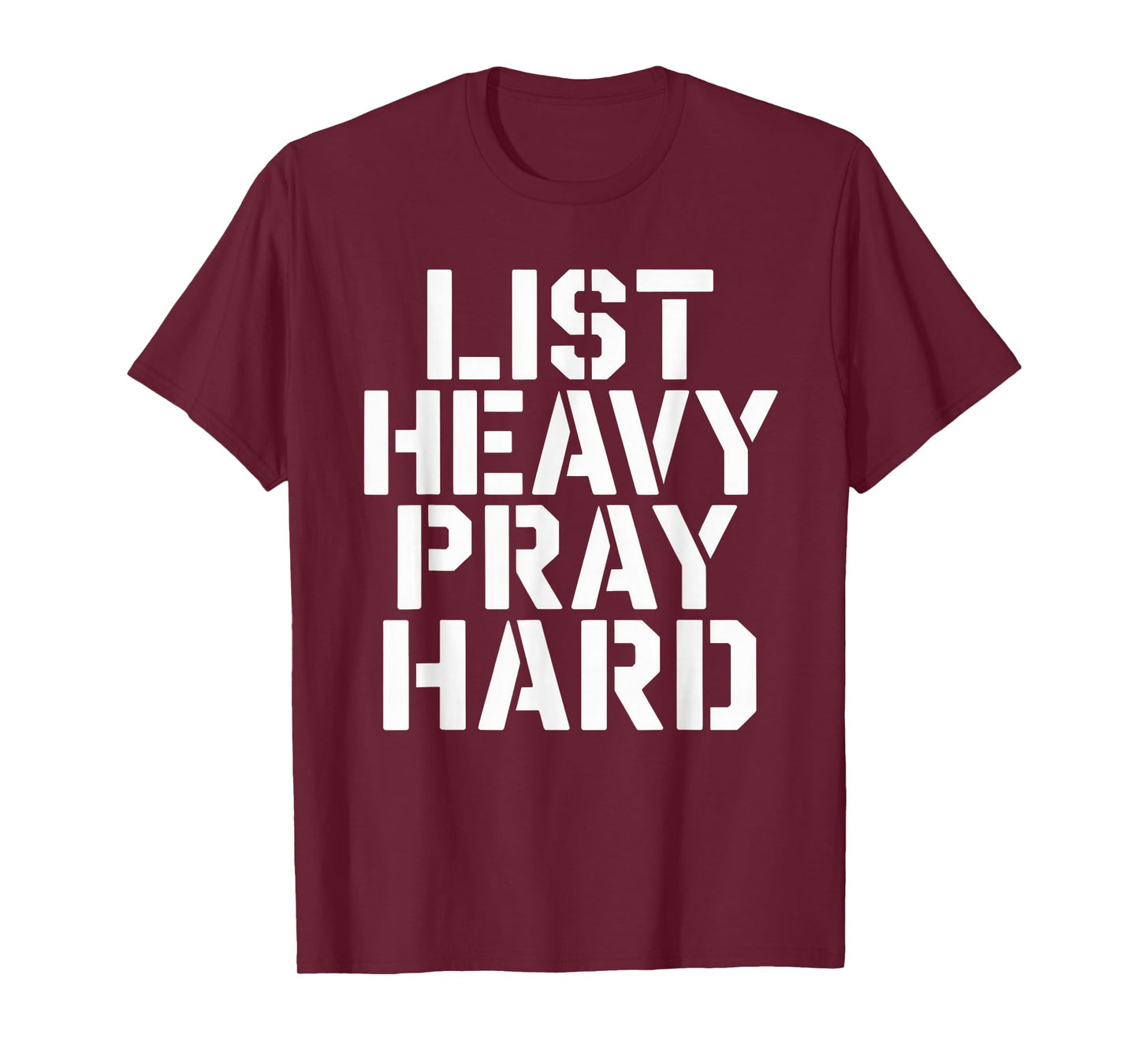 Lift Heavy Pray Hard Tshirt Gym Christian Gift Jesus Faith T-Shirt