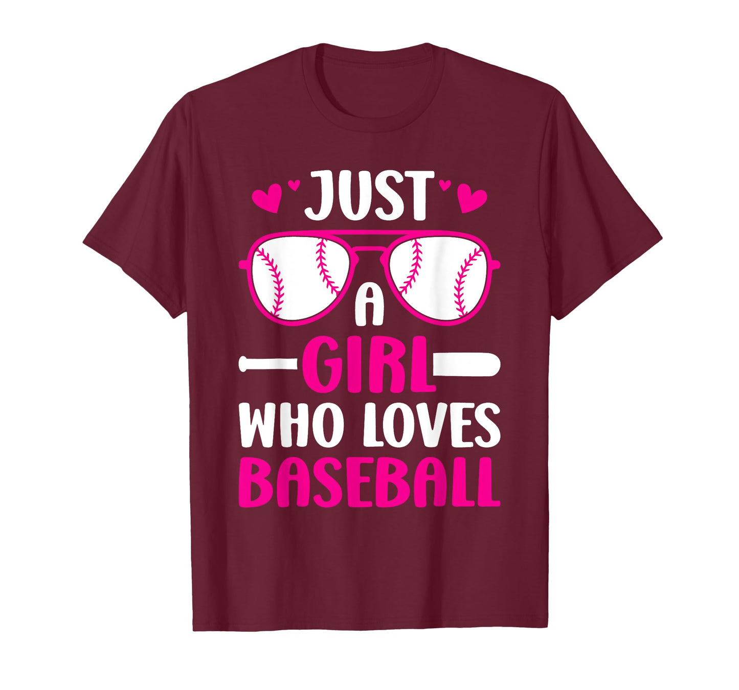 Just a Girl Who Loves Baseball T-Shirt