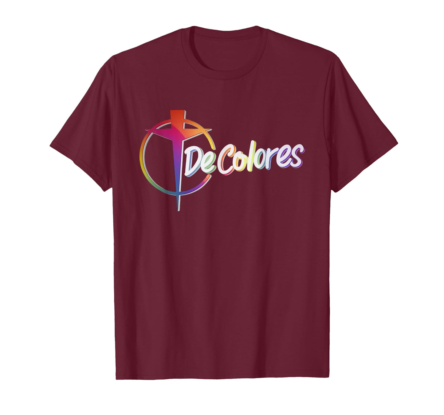 DeColores Cursillo Rainbow Rooster Catholic T-Shirt