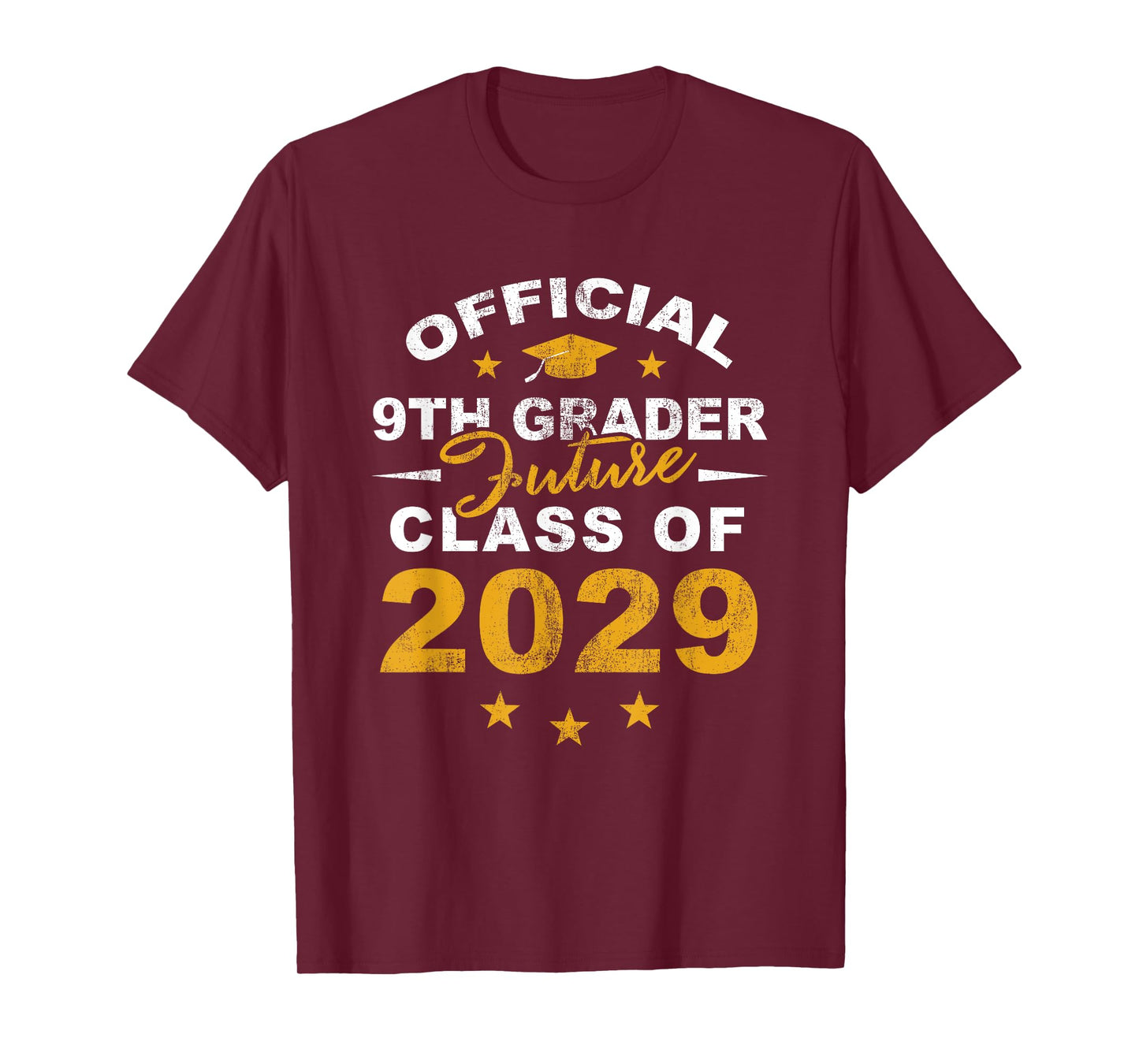 Official 9th Grader Future Class of 2029 First Day School T-Shirt
