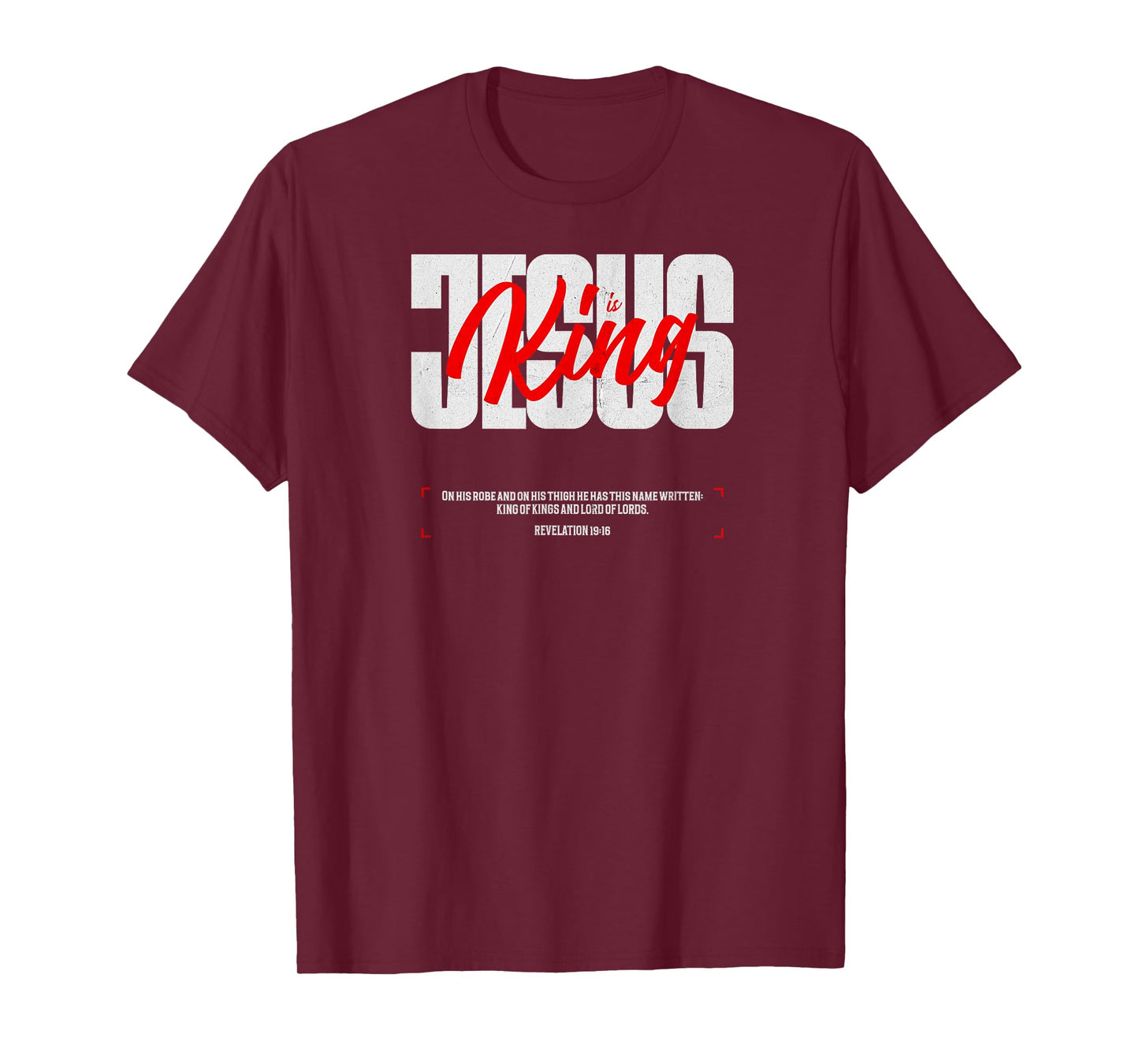 Jesus is King - Inspirational Christian Design T-Shirt