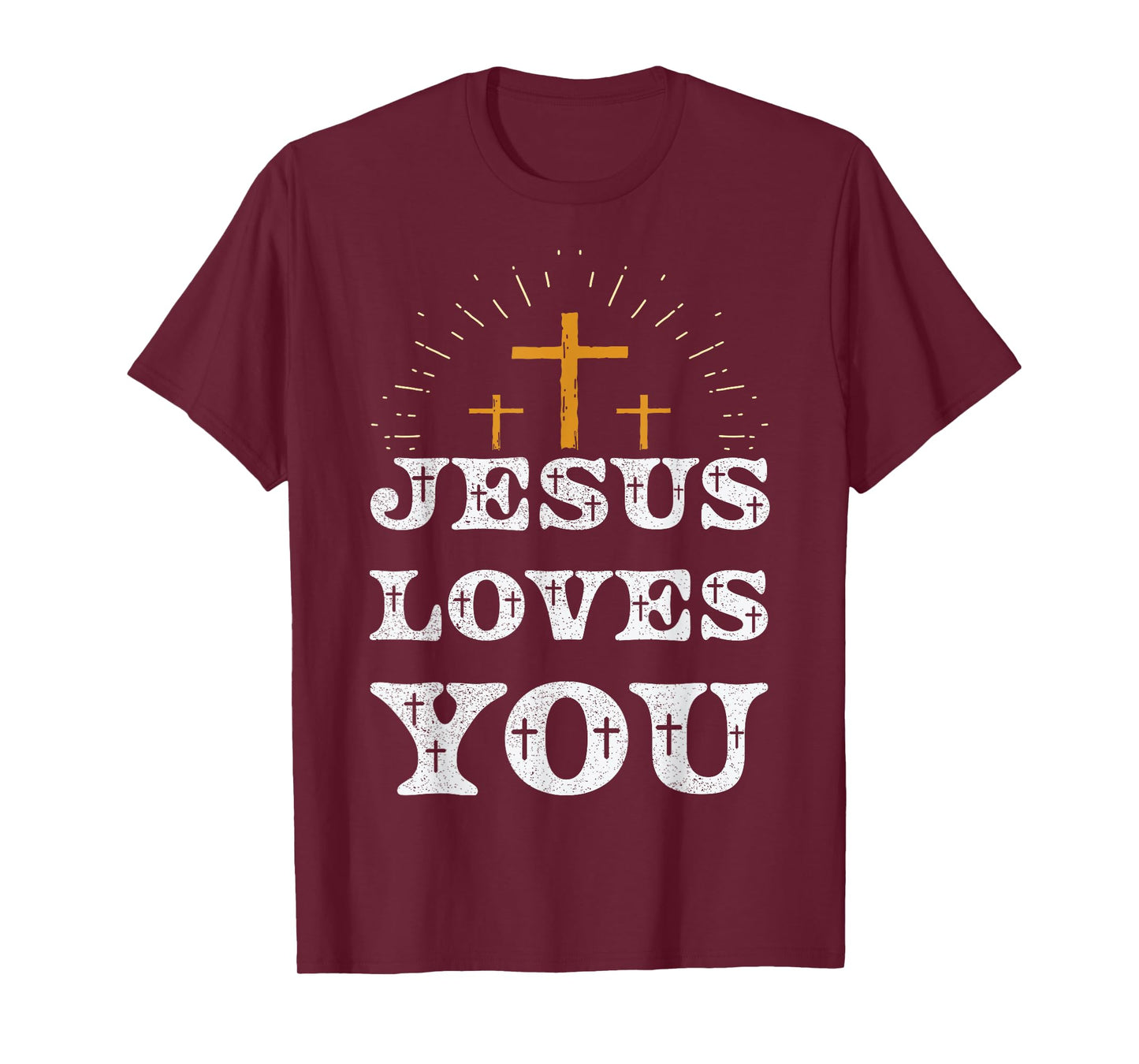Jesus Loves You Christian Cross Faith T-Shirt