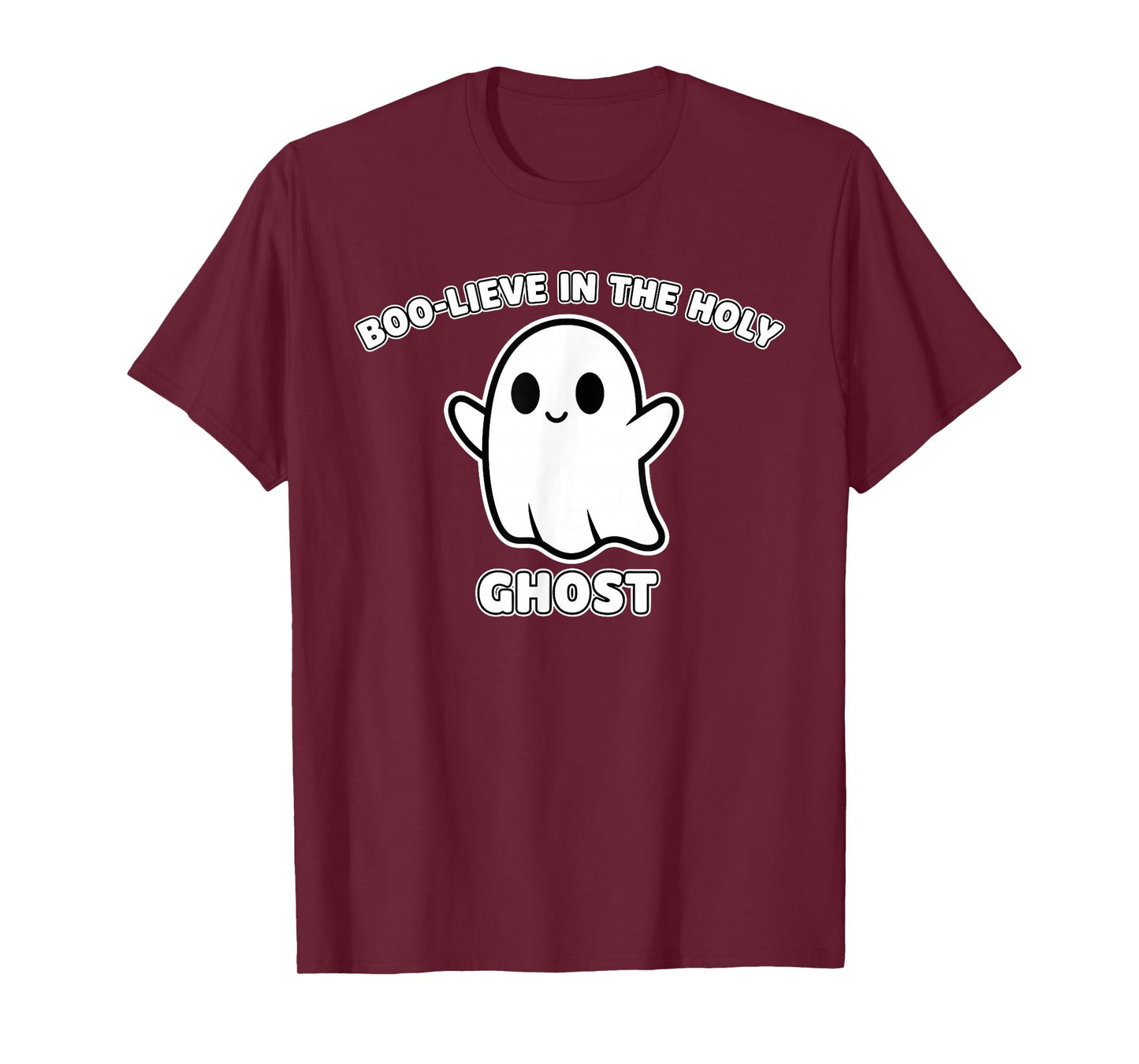 Boo-Lieve in The Holy Ghost Faith Funny Christian Halloween T-Shirt