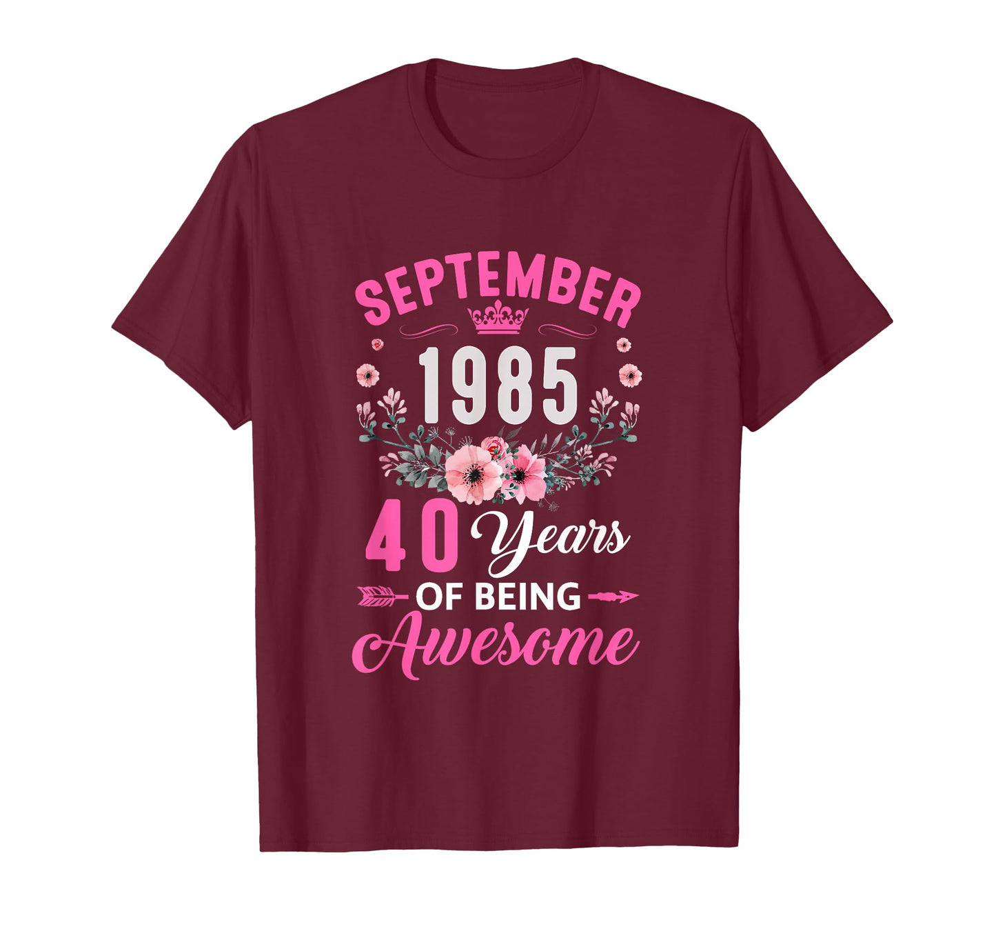Awesome Since 1985 40 Years Old September 40Th Birthday T-Shirt