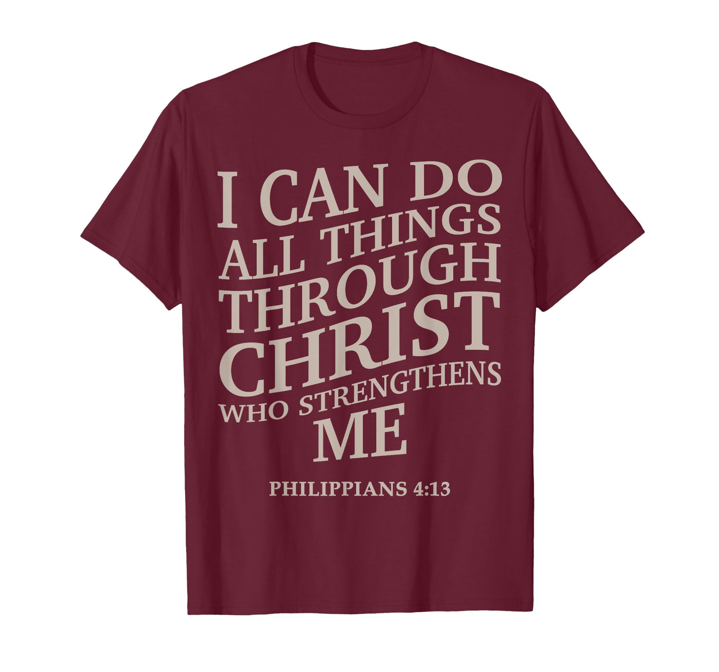 I Can Do All Things Through Christ Christian Youth Teen Girl T-Shirt
