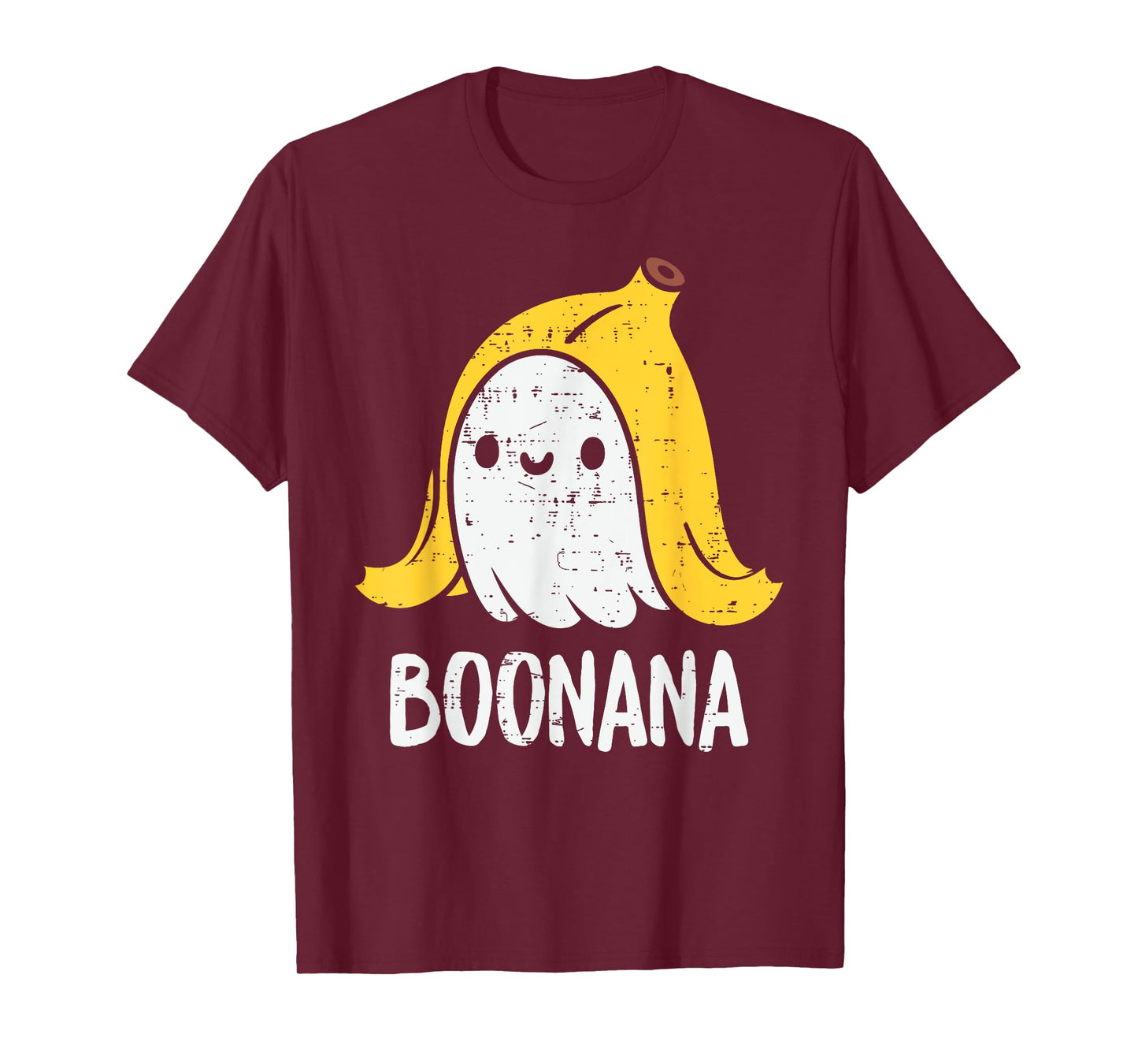 Cute Ghost Banana Halloween Costume Funny Kids Women Boonana T-Shirt