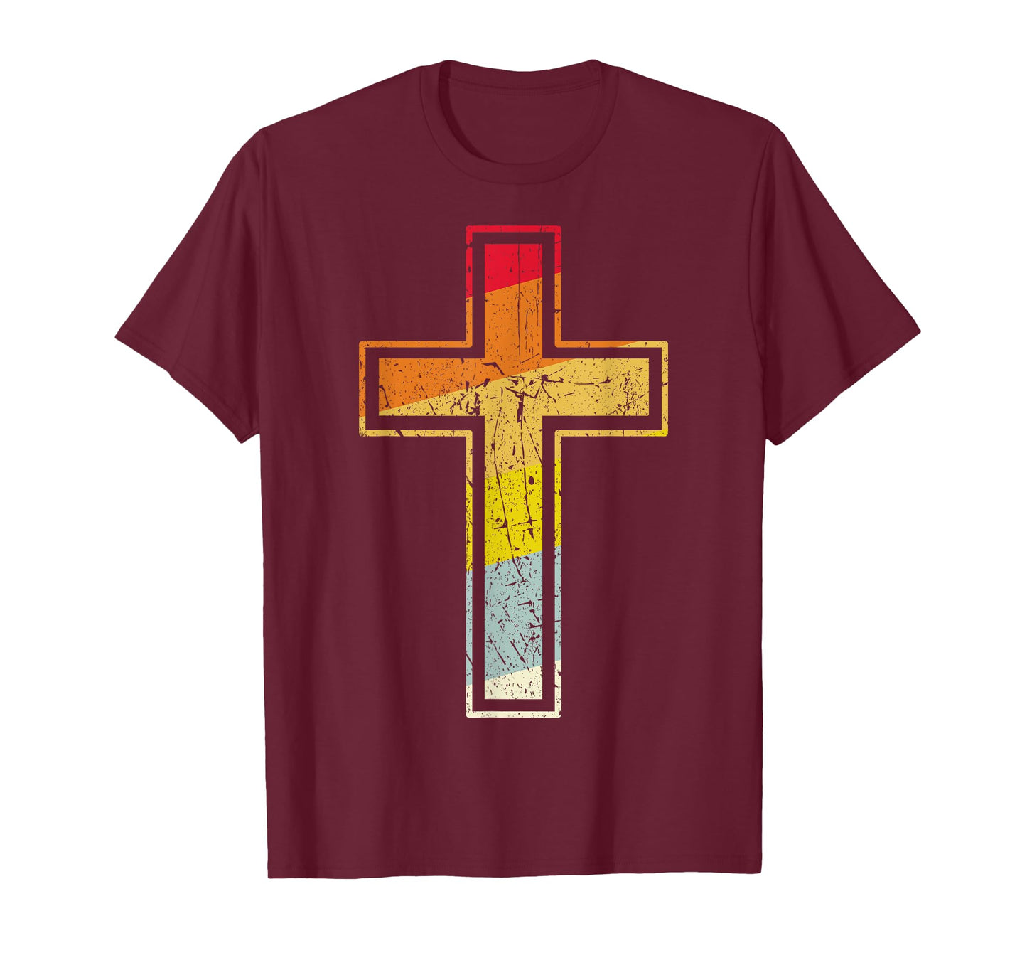 Retro cross vintage Jesus cross gift idea T-Shirt