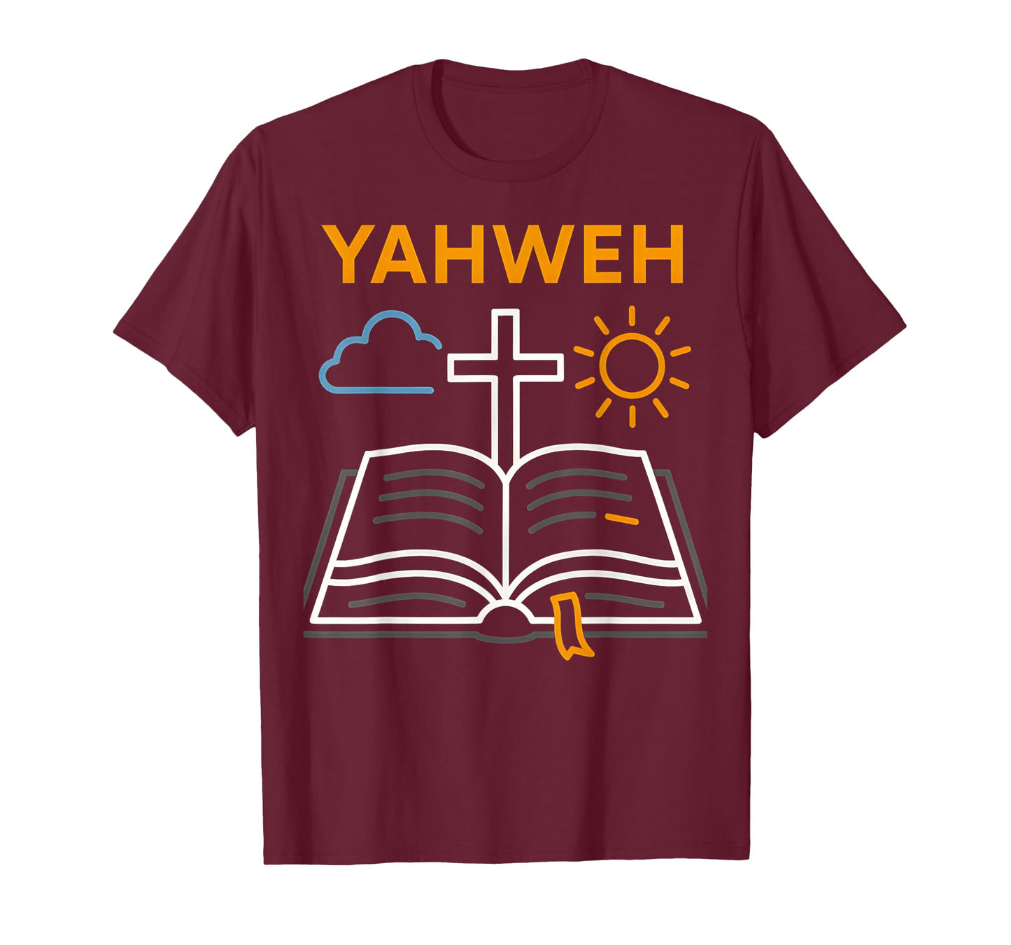 Bible Verse Yahweh Vintage Mens Christian Faith T-Shirt