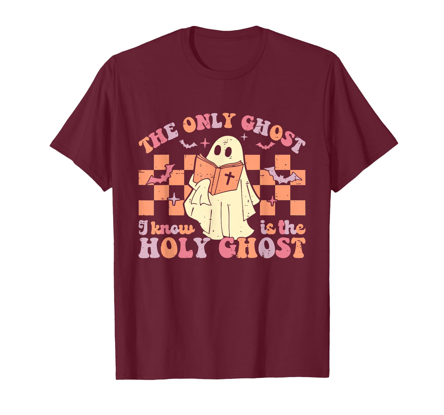 Retro The Only Ghost I Know is The Holy Christian Halloween T-Shirt