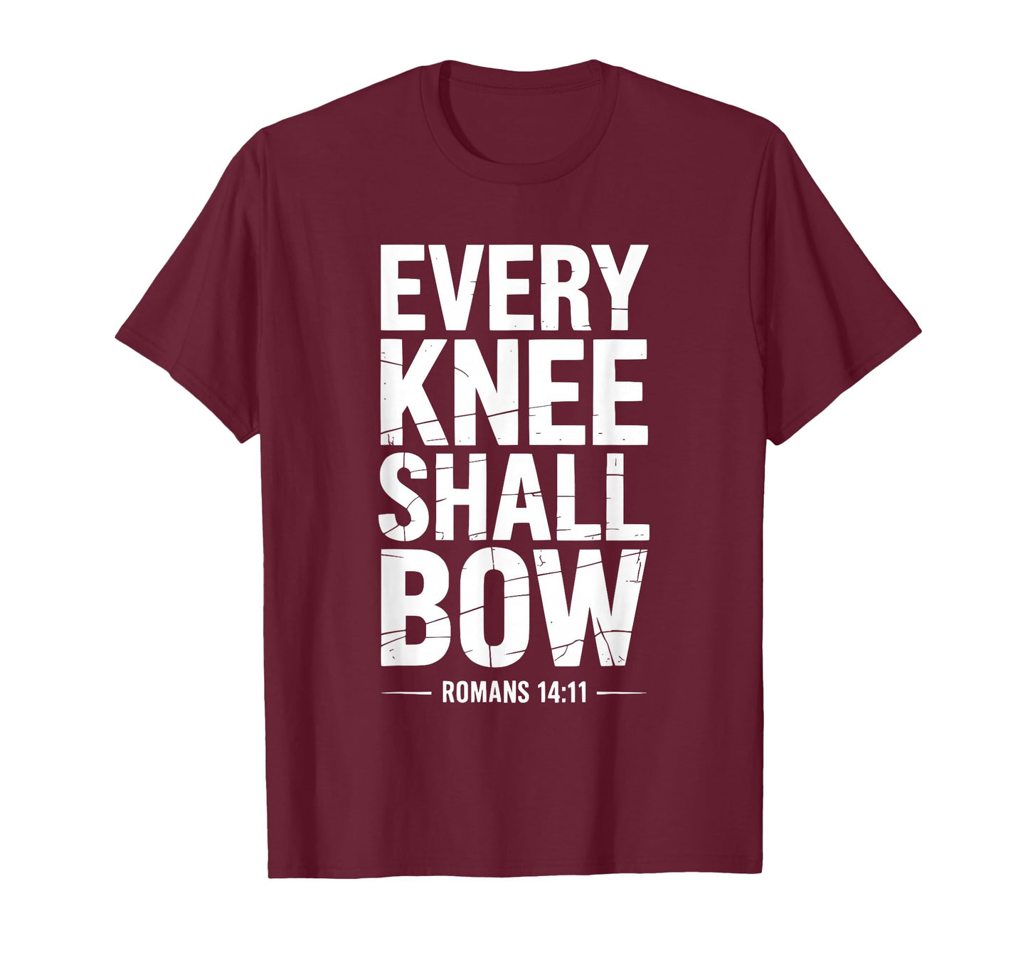 Every Knee Shall Bow Christian Bible Verse T-Shirt