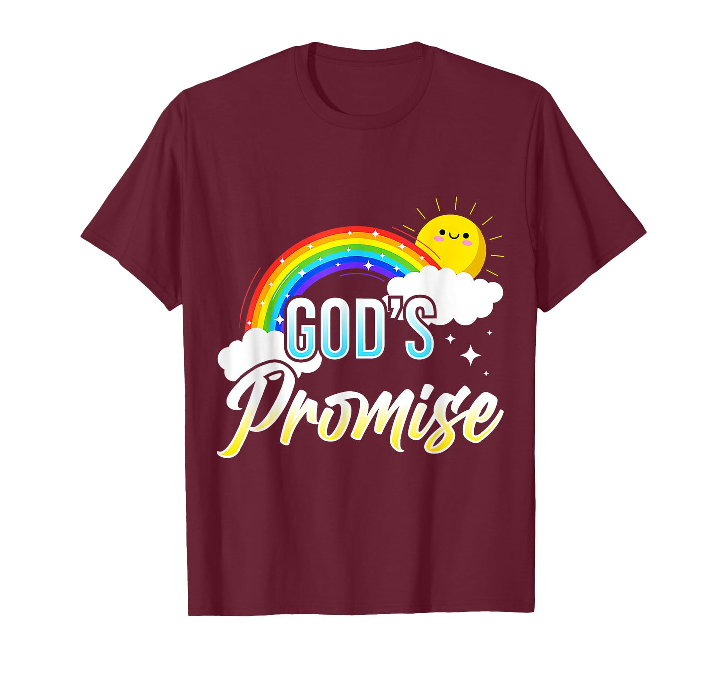 God's Promise a Rainbow - Christian Religion - Sun, Rainbow T-Shirt