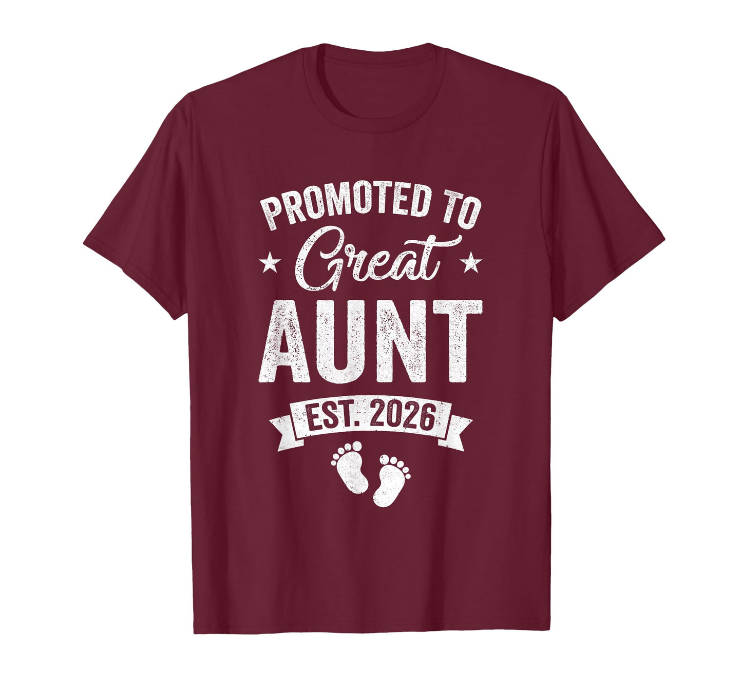 Promoted To Great Aunt Est 2026 Pregnancy Announcement T-Shirt