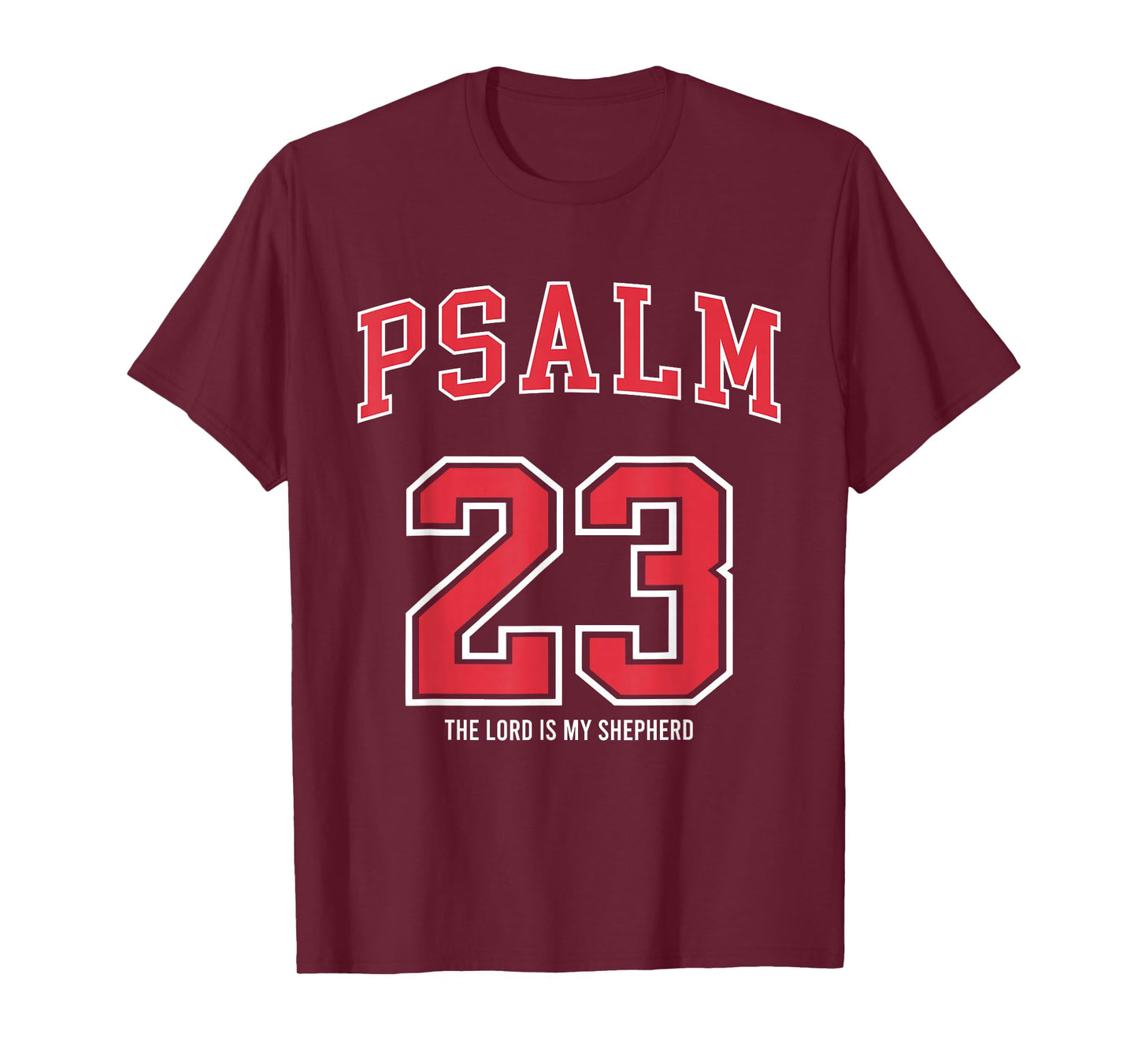 Psalm 23 The Lord is My Shepherd Christian Football Lover T-Shirt