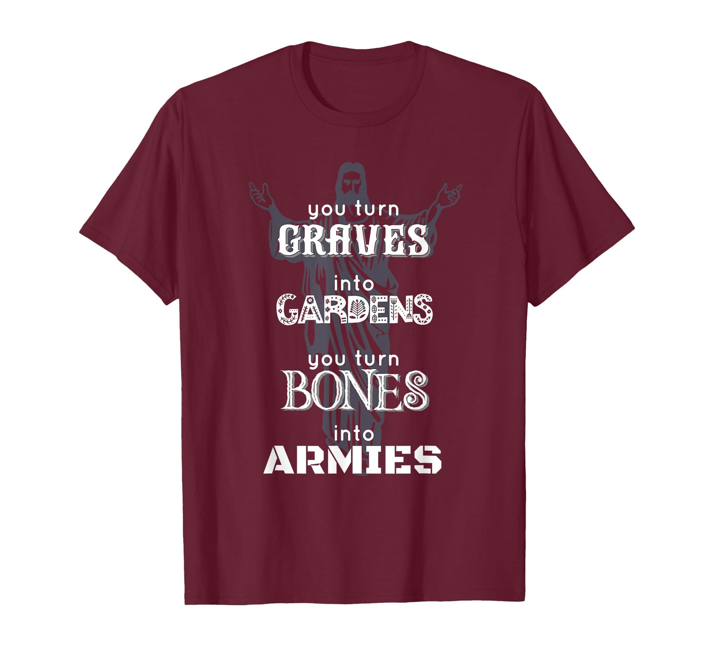 Christian Halloween Graves to Gardens Breathe in Dead Bones T-Shirt