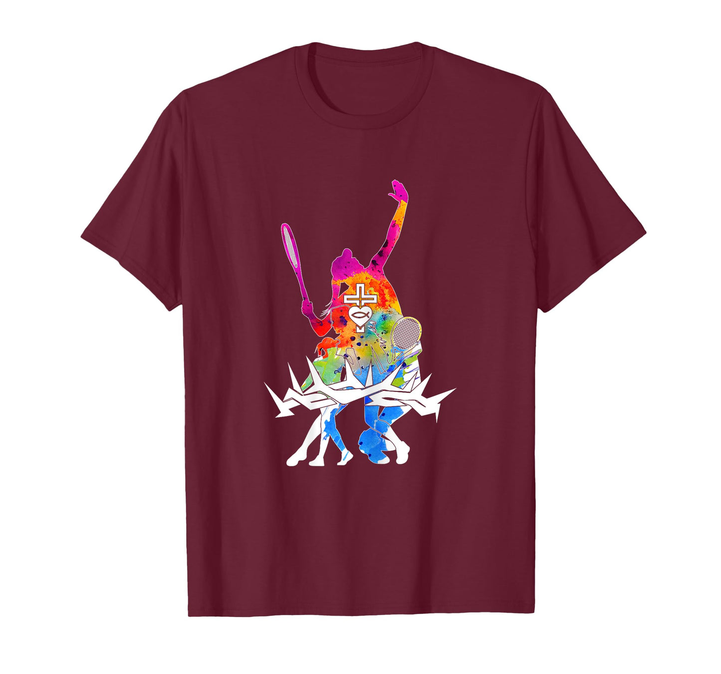 Religious Jesus Tennis Christian GOD Tennis T-Shirt