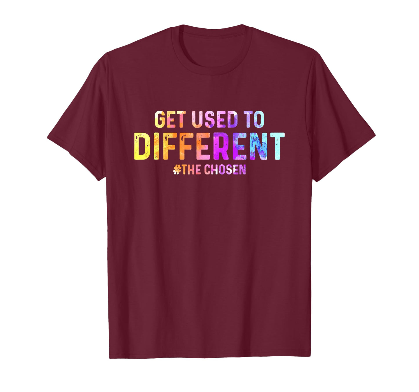 Vintage Get Used To Different The Chosen Cross Christ T-Shirt