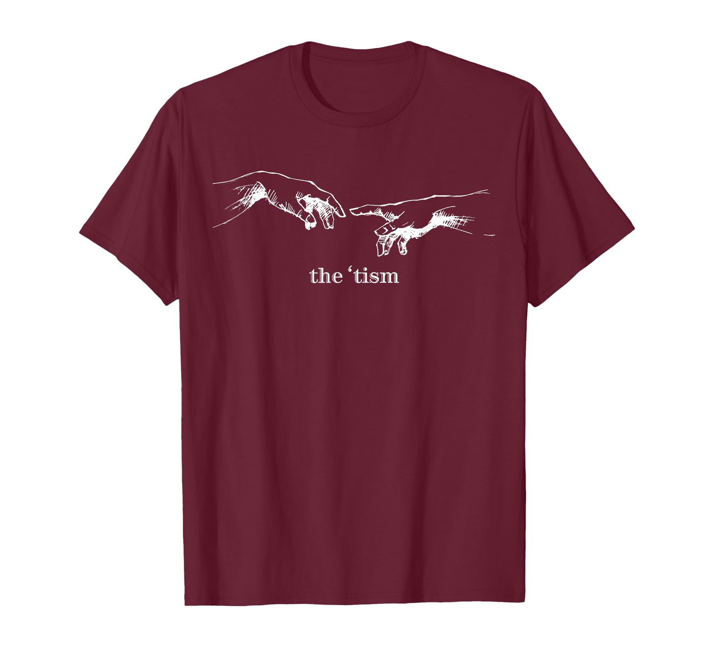 Touch of The 'tism The Creation of Adam Hand of God T-Shirt