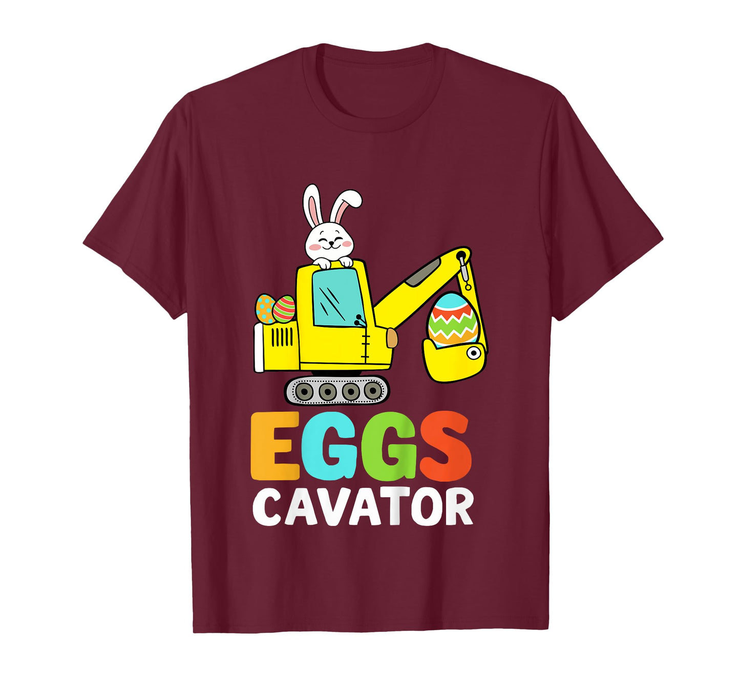 Kids Eggscavator excavator for easter egg hunt boys toddler T-Shirt