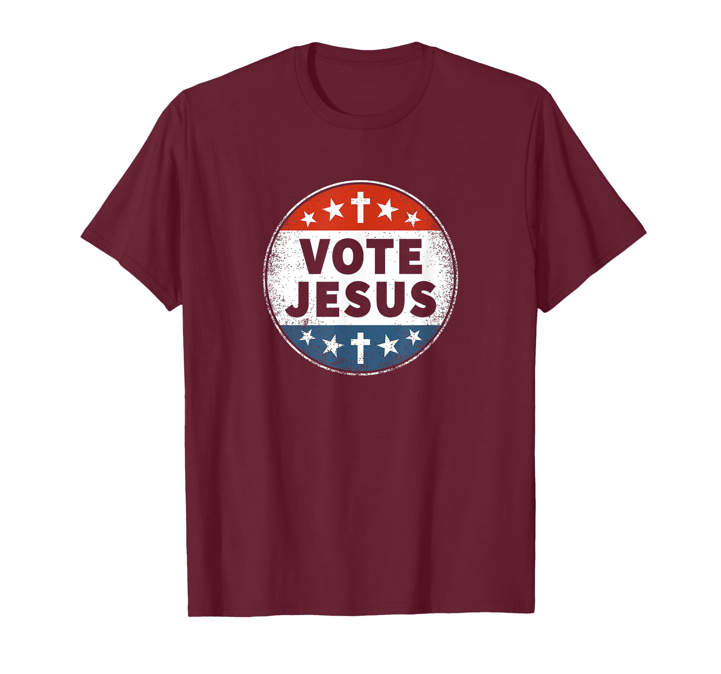 Vote Jesus - Novelty Faith Patriotic T-Shirt