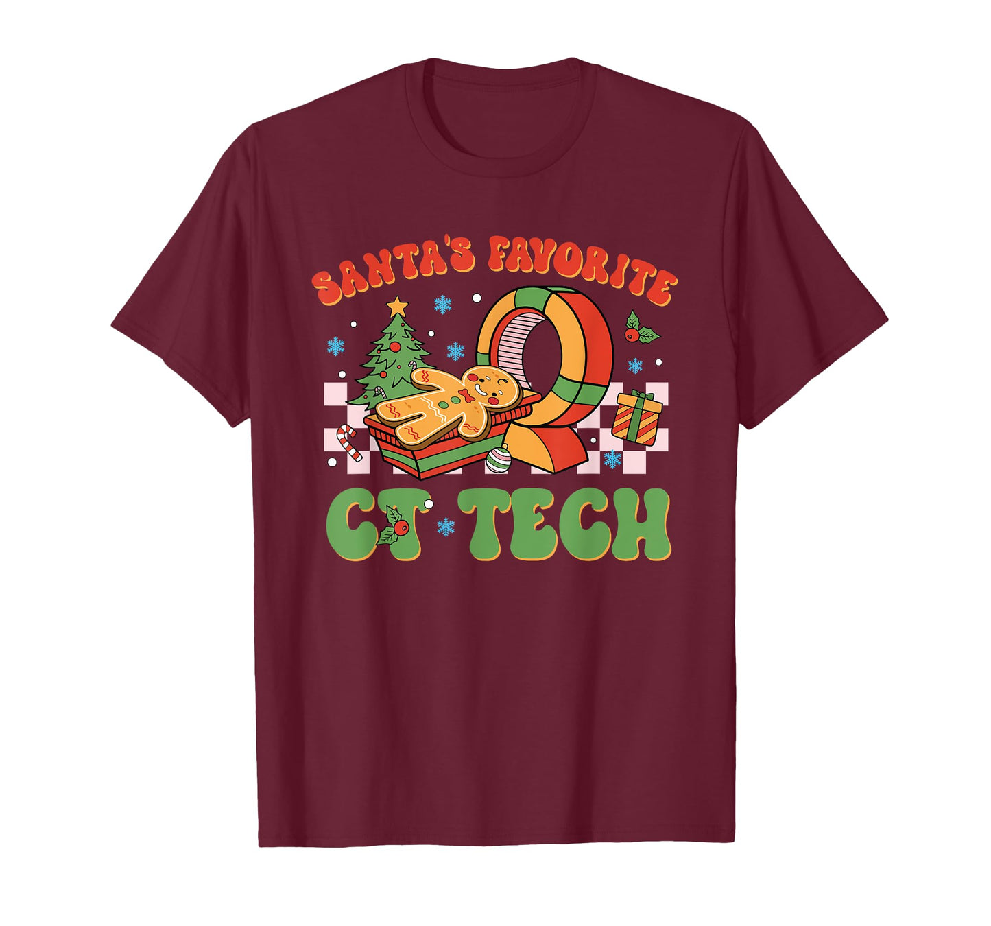 Santa's Favorite Ct Tech Christmas Technologist T-Shirt