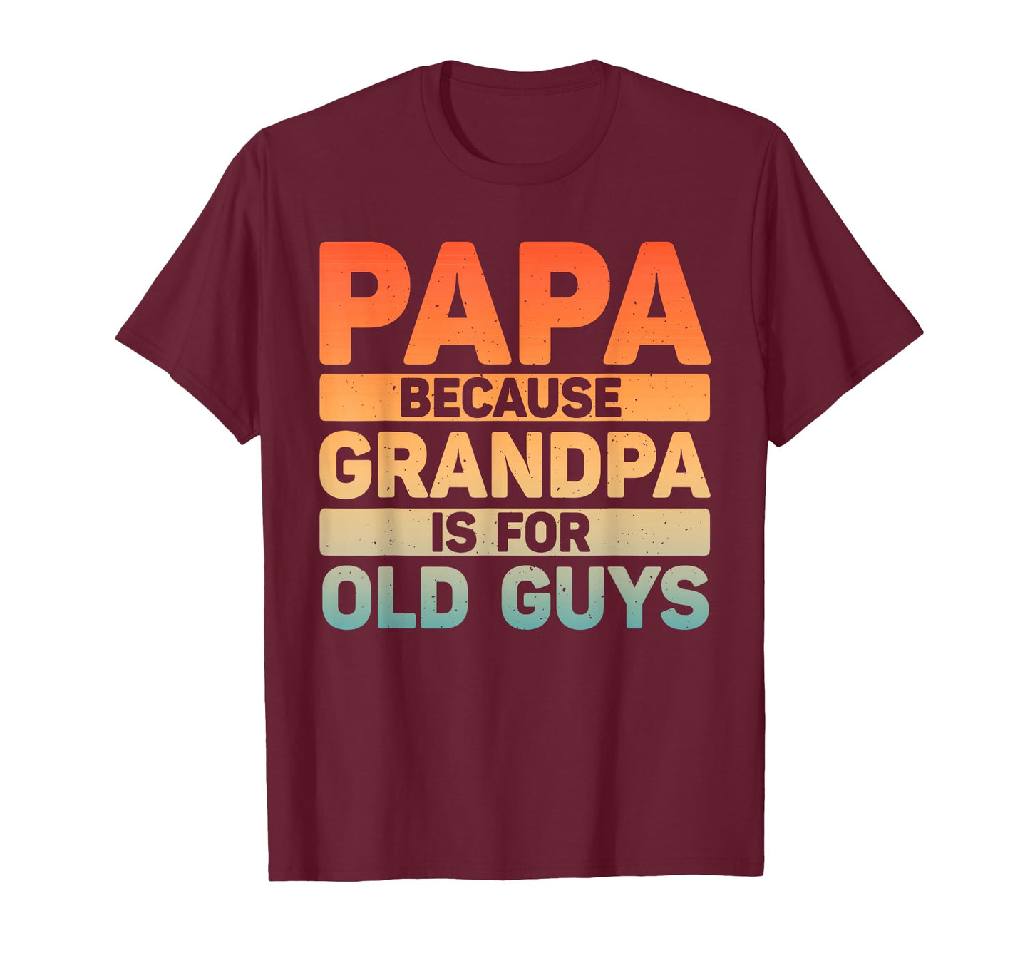 Papa Art For Grandpa Men From Grandkids Father's Day Papa T-Shirt