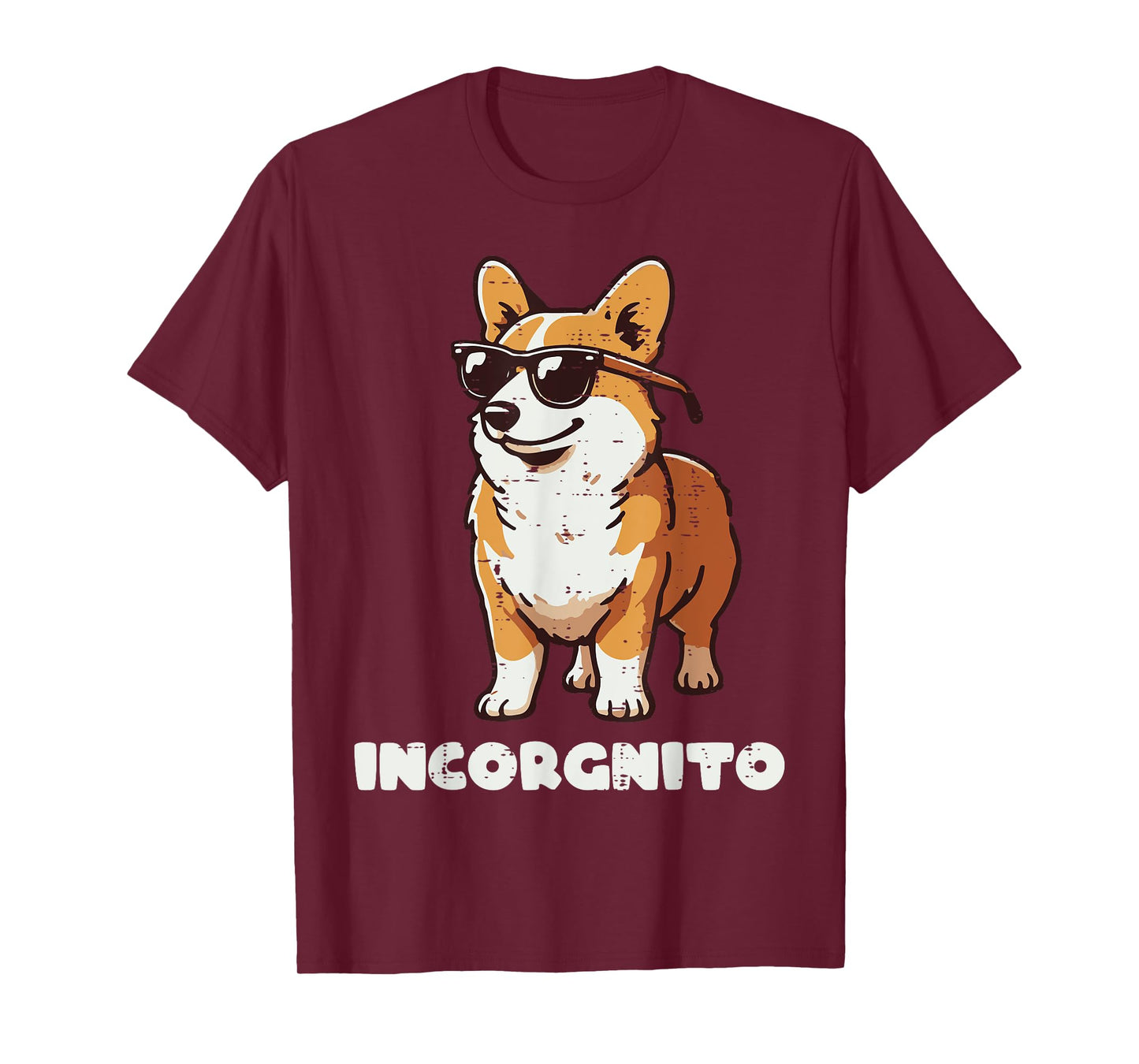 Corgi Dog Sunglasses Incorgnito Funny Saying Men Women Kids T-Shirt
